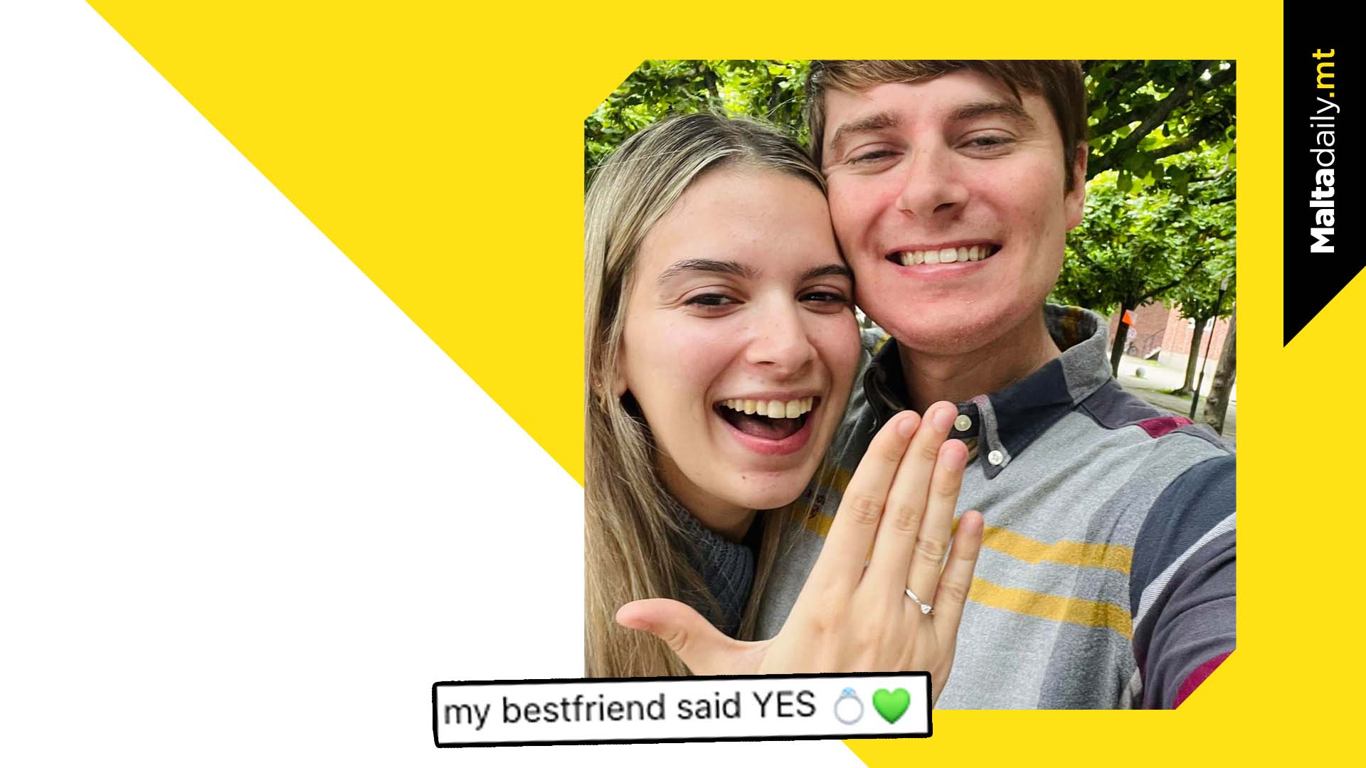 Steve Zammit Lupi Proposes After Malta To Sweden Bike Ride