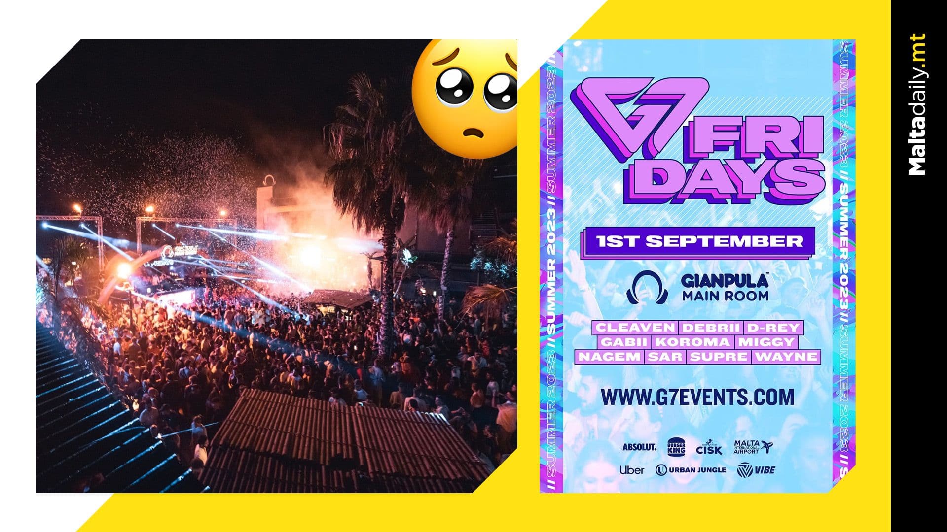 One Last Time with G7 Fridays! Malta’s BIGGEST Club Night is Closing This Friday
