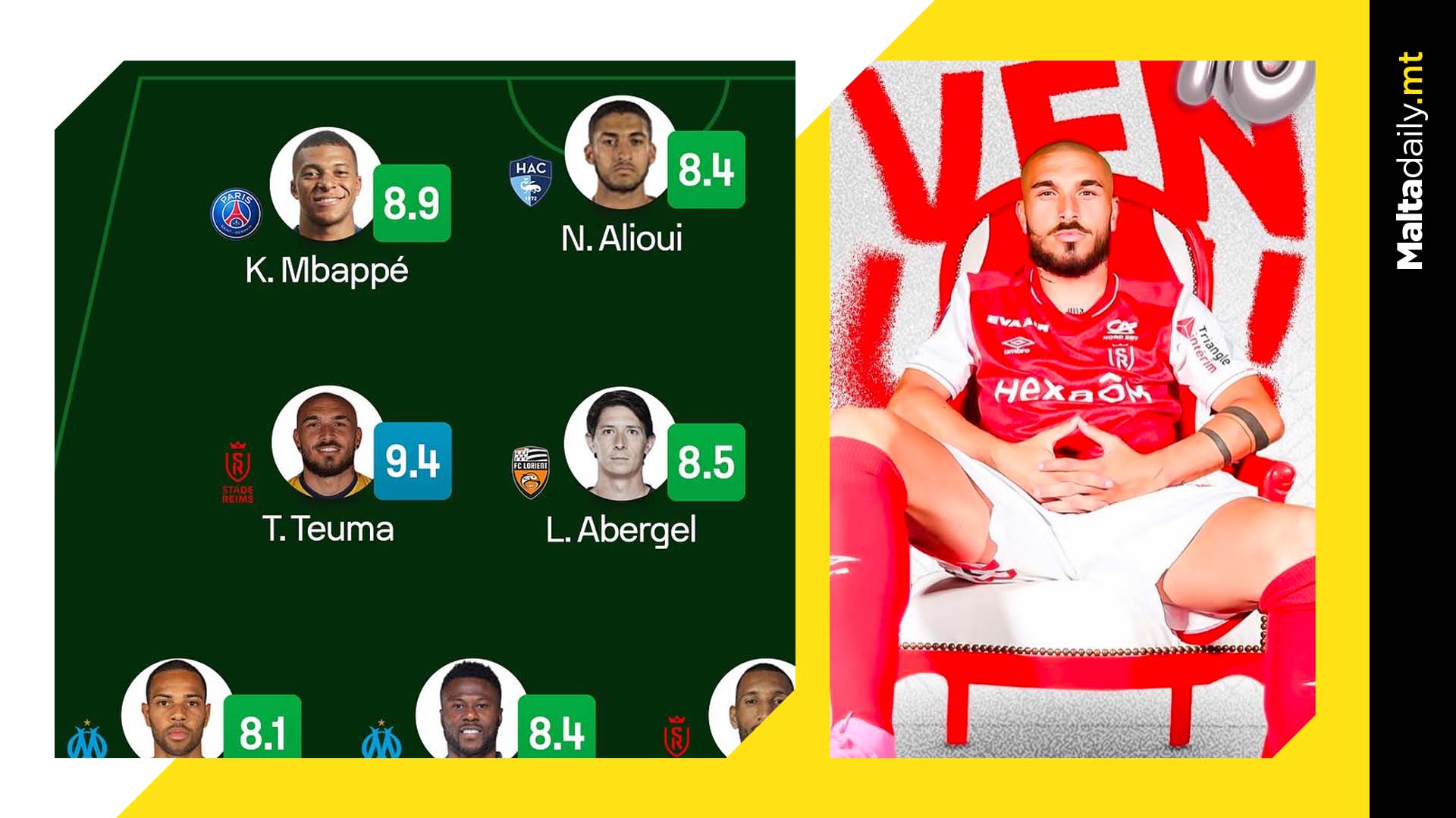 Teddy Teuma Makes Team Of The Week Alongside Mbappe