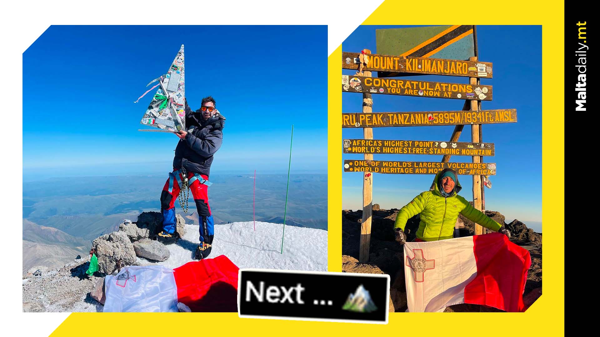 Maltese Man Climbs Two Mountain Peaks In Just 2 Weeks