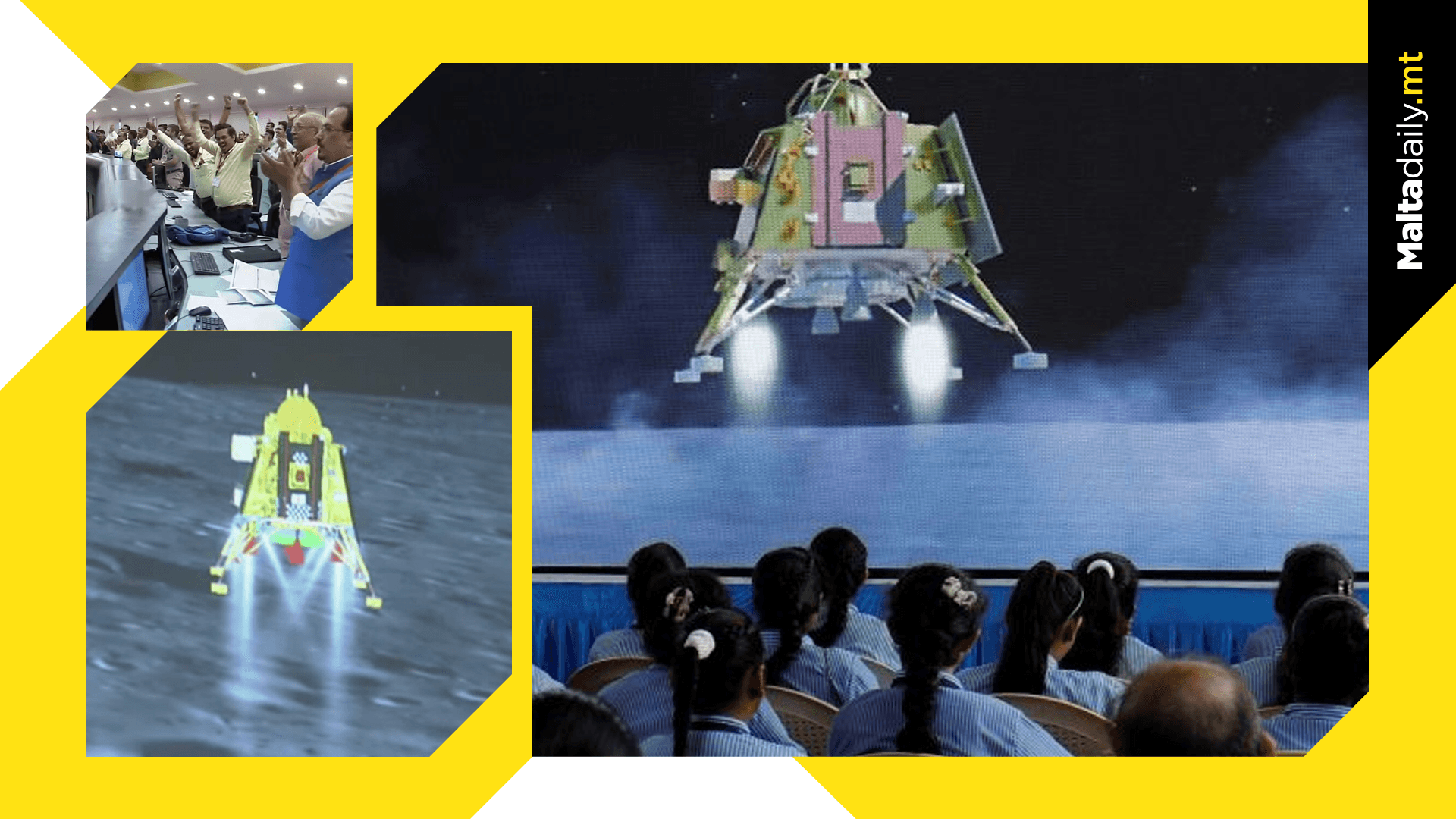 India Makes History As It Lands Spacecraft On Moon’s South Pole