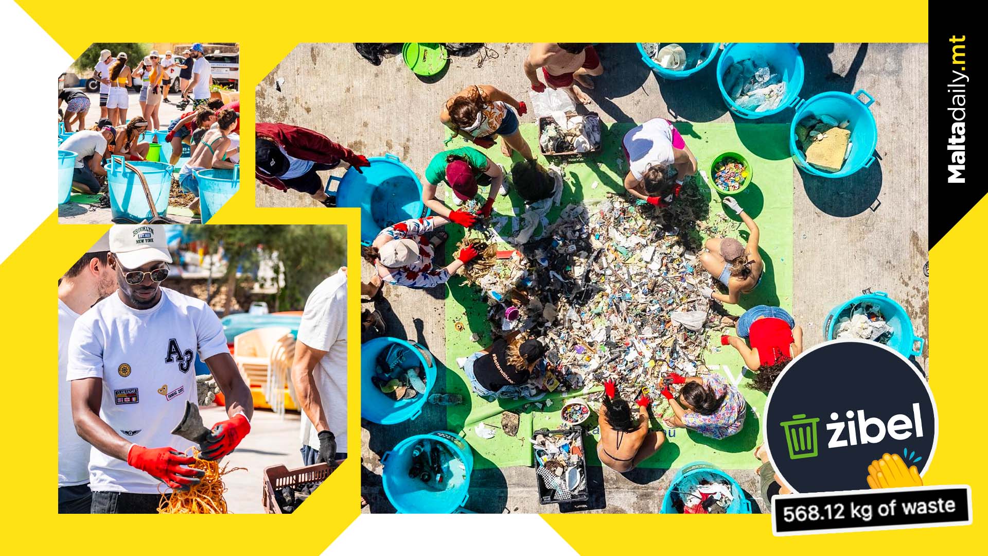 568.12kg Of Waste Picked Up By 106 Volunteers In St Paul’s Bay