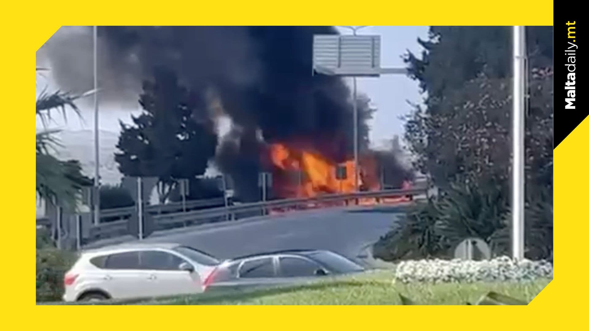 No One Injured As Van Catches Fire In Mellieħa
