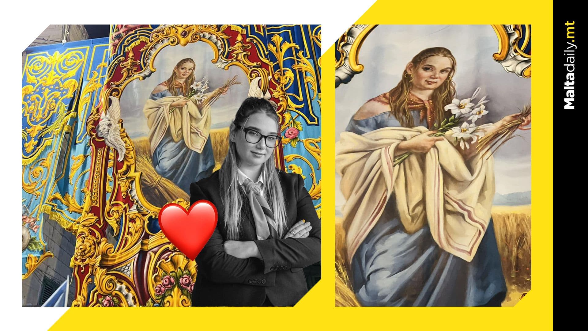 Kacey Sciberras Paid Tribute At St. Paul’s Bay Festa With Banner In Her Likeness