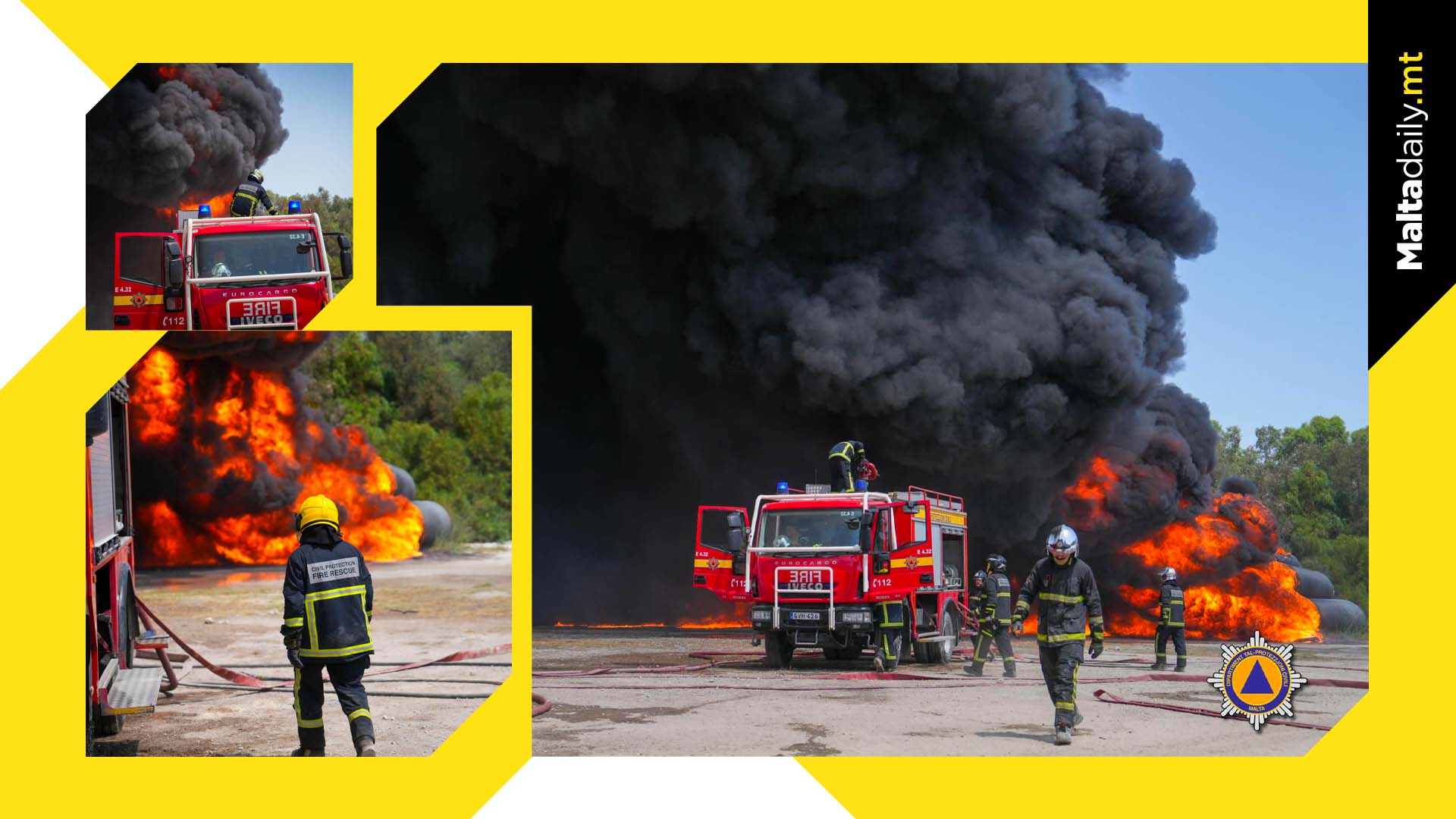Marsa Fire Under Control, Civil Protection Report