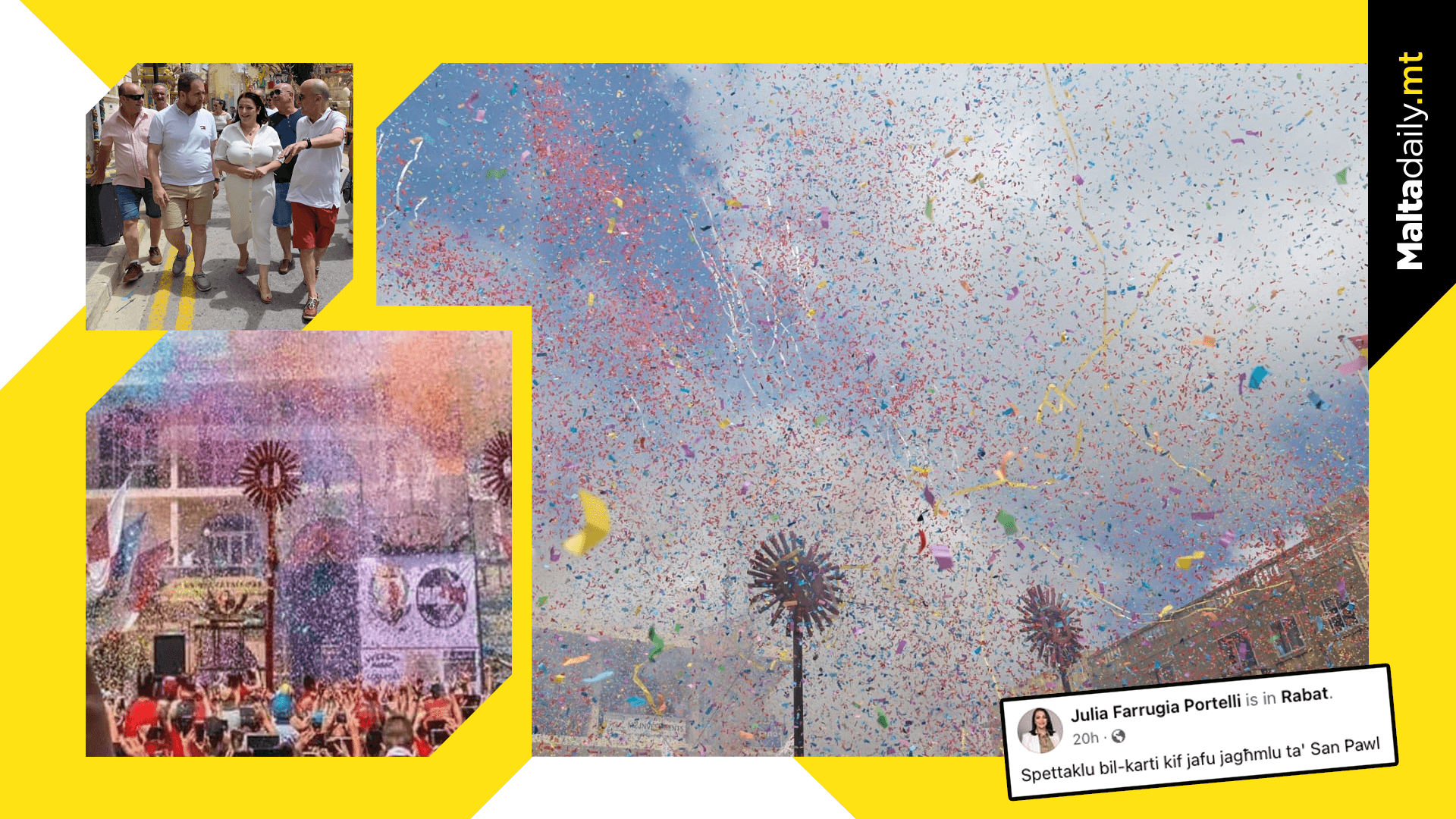 Bon Jovi Meets Confetti Spectacle For Rabat St Paul’s Feast