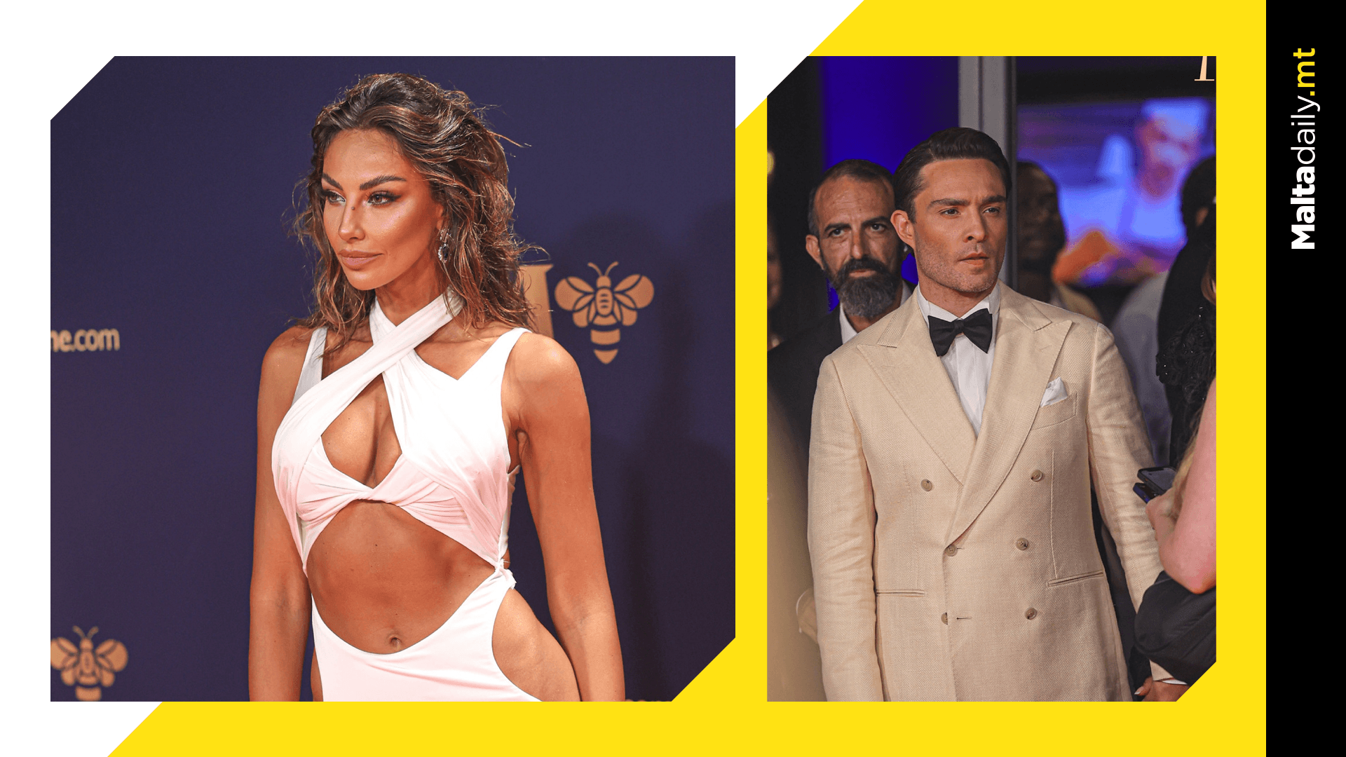 Ed Westwick & Madalina Ghenea At Eden Cinemas Red Carpet