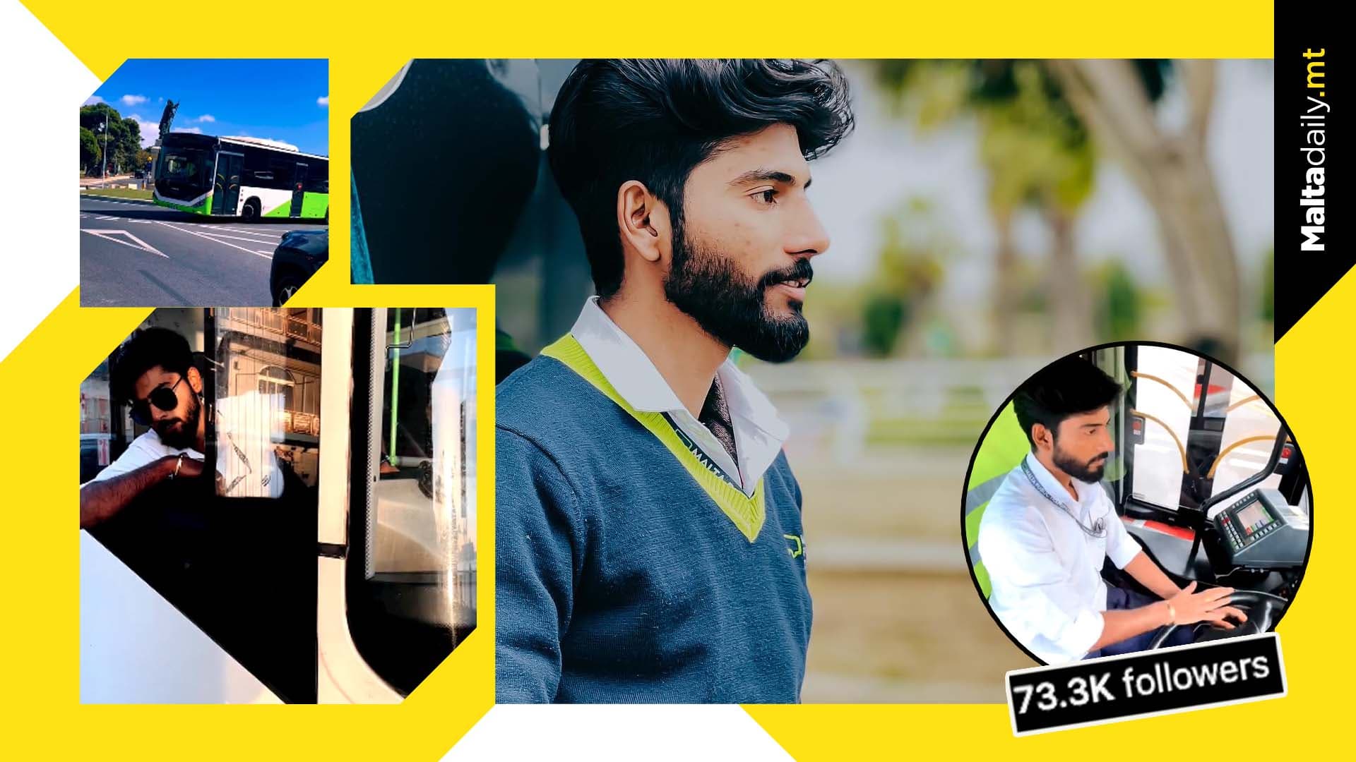 Tallinja driver goes viral driving bus around Malta