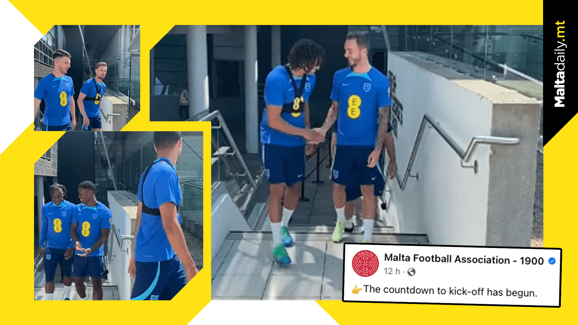 England getting ready to play against Malta