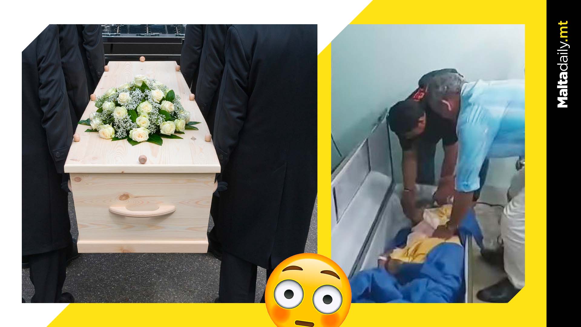 Woman thought dead found breathing in coffin