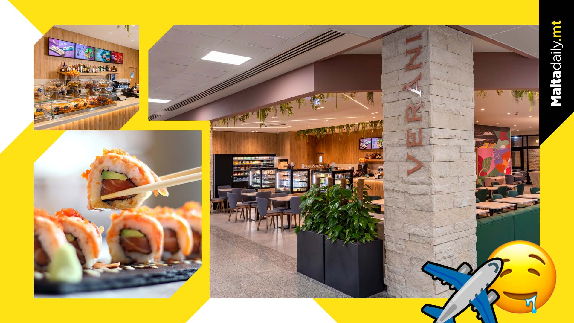 Verani before you fly! Sushi, burritos and more at Departures Lounge!