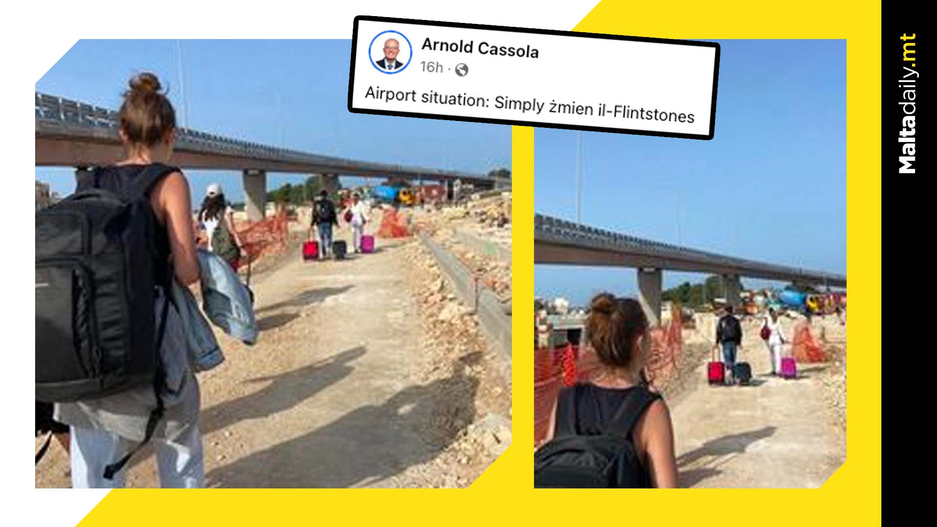 Tourists barely make flight: buses diverted due to unannounced roadworks