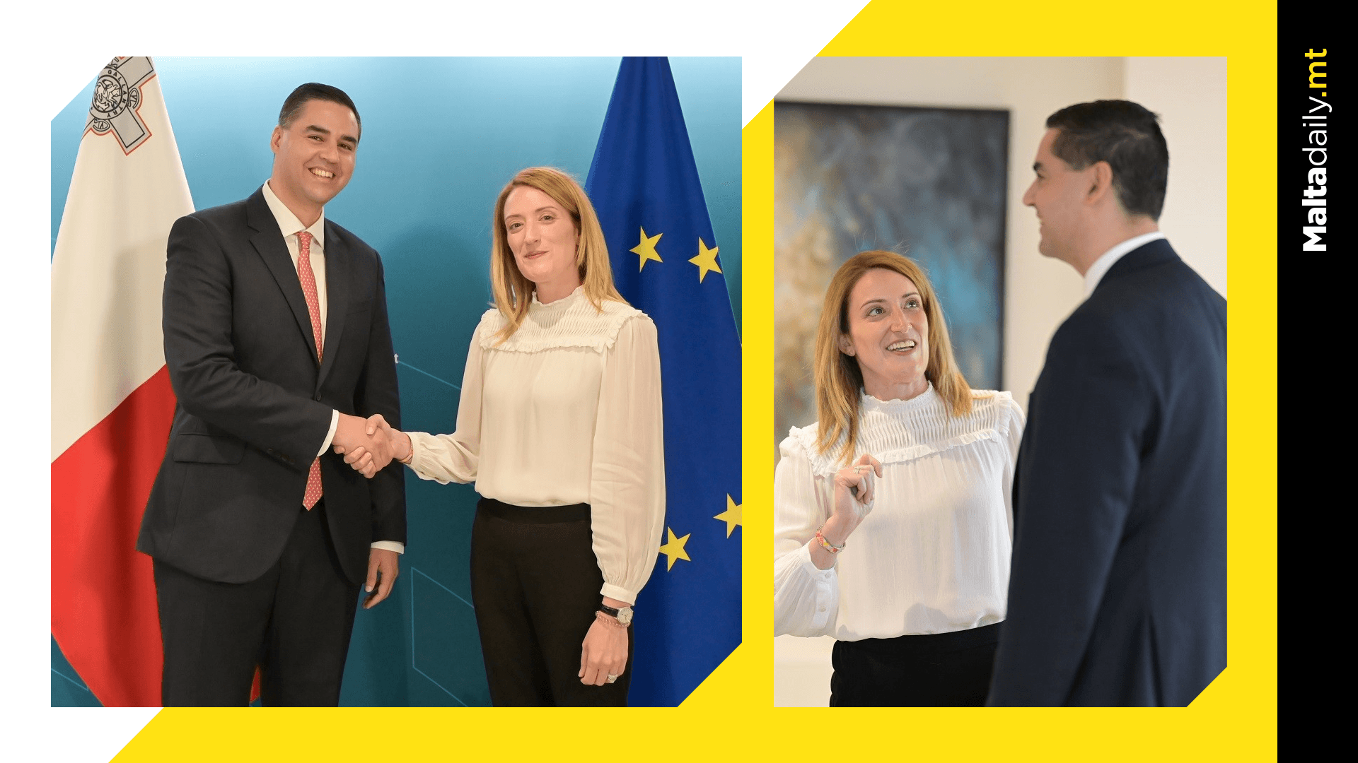 President Metsola meets Foreign Affairs Minister Ian Borg