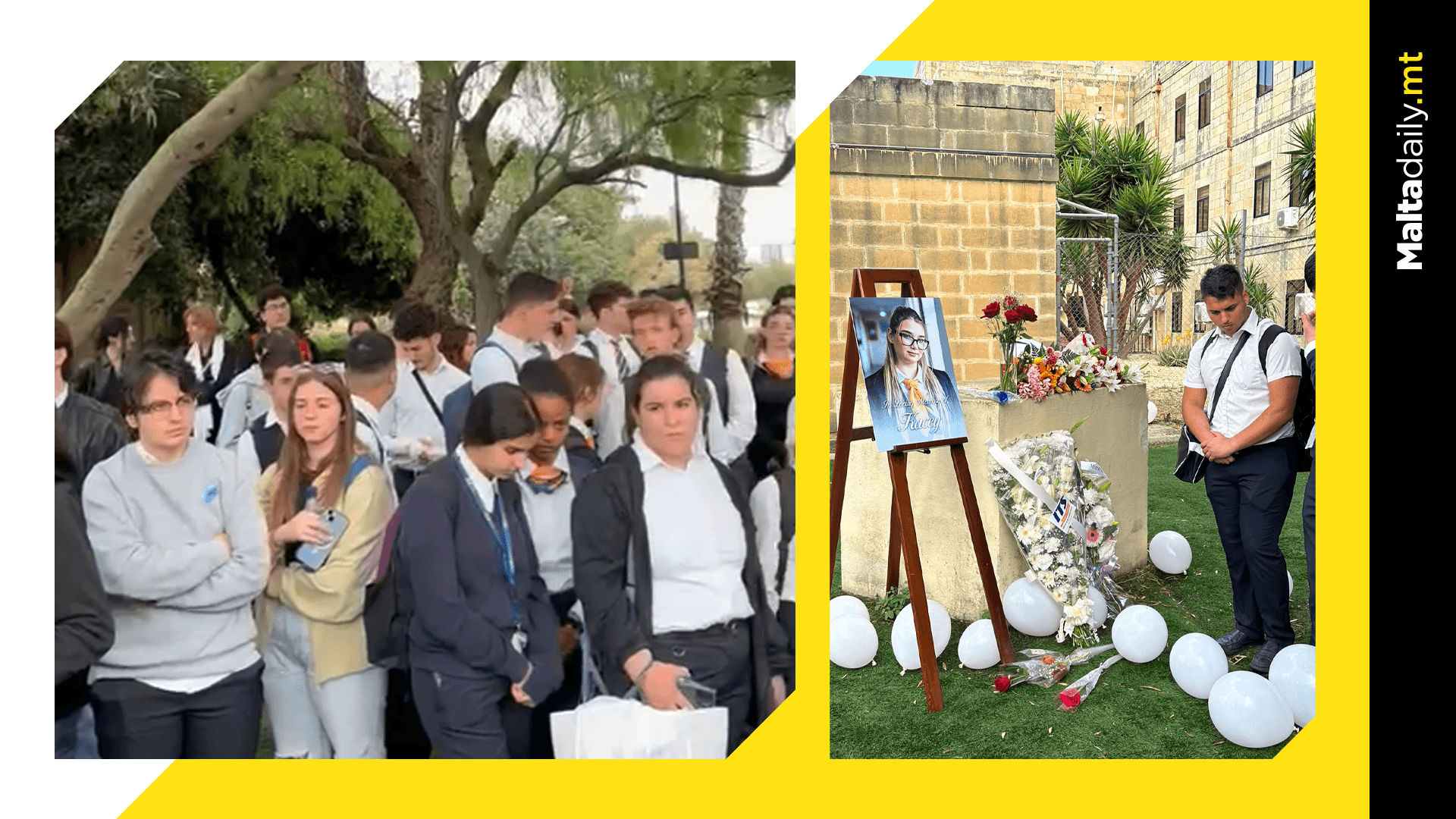 ITS students hold vigil for car crash victim Kasey Sciberras