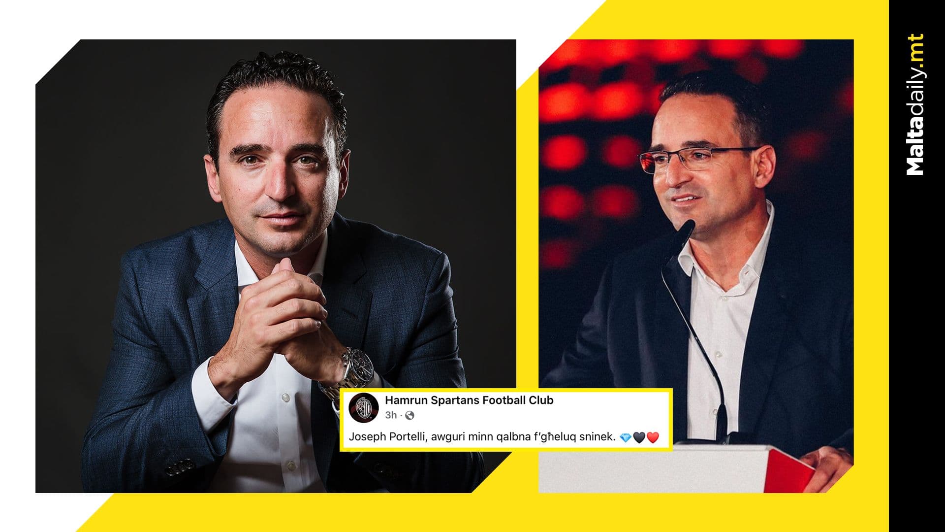 Entrepreneur and Ħamrun Spartans FC President Joseph Portelli celebrates his 46th birthday