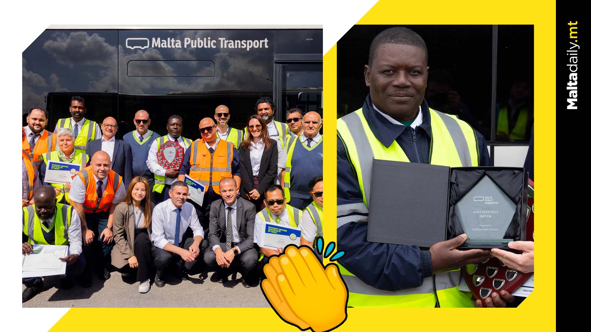 Godfried Narh Okunor wins best bus driver for 4th consecutive quarter