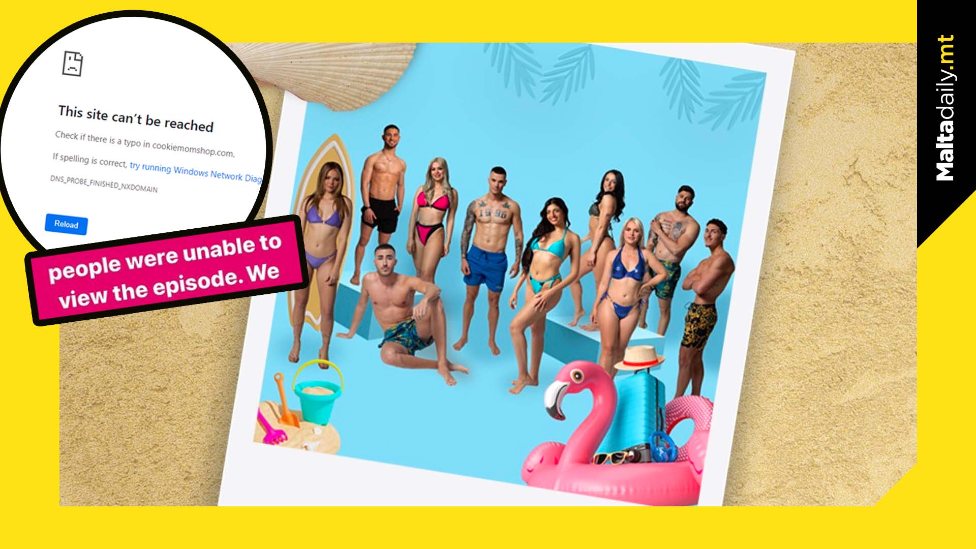 Love Island Malta address TVM Live crashing during premiere