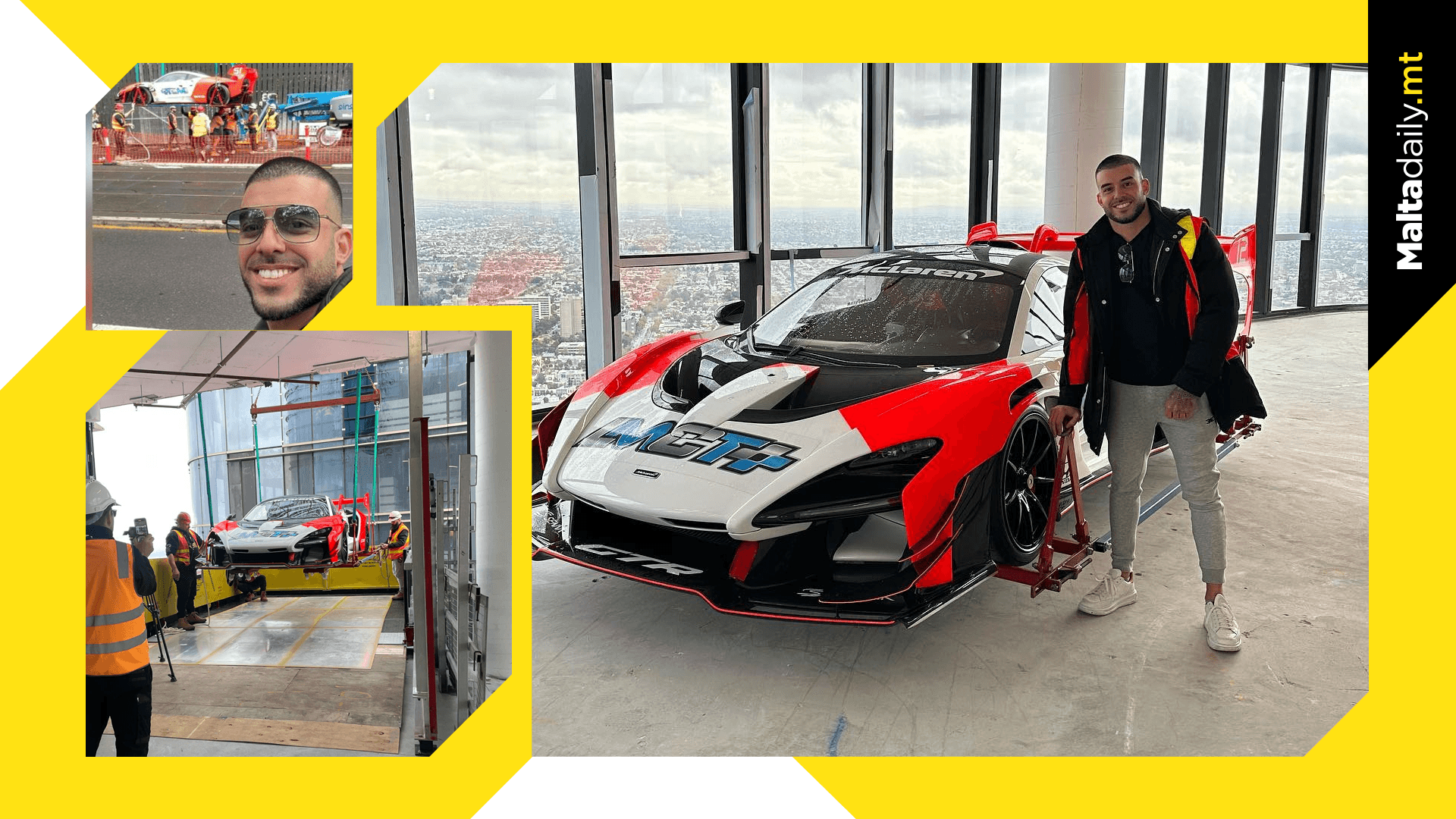 Gozitan lifts $3 million car up his expensive Melbourne apartment