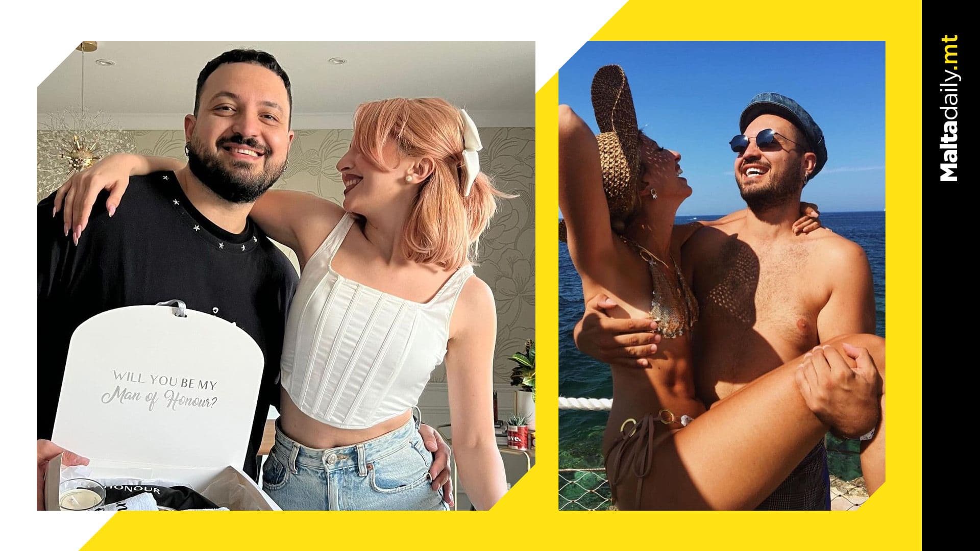 Sarah Zerafa asks Marco Parascandalo to be her Man of Honour