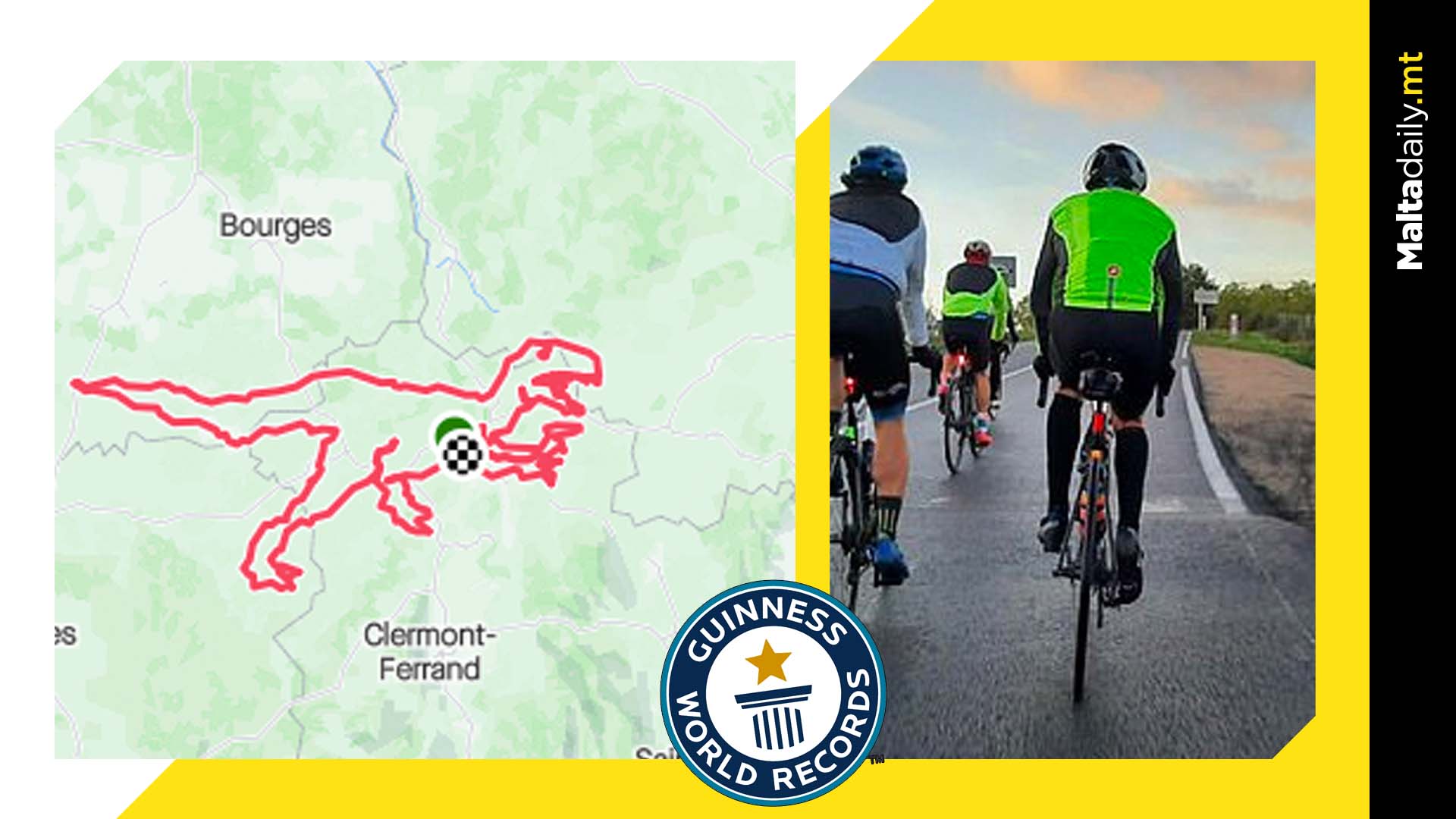 Cyclists ride for 6 days to create 1,025km long dinosaur track