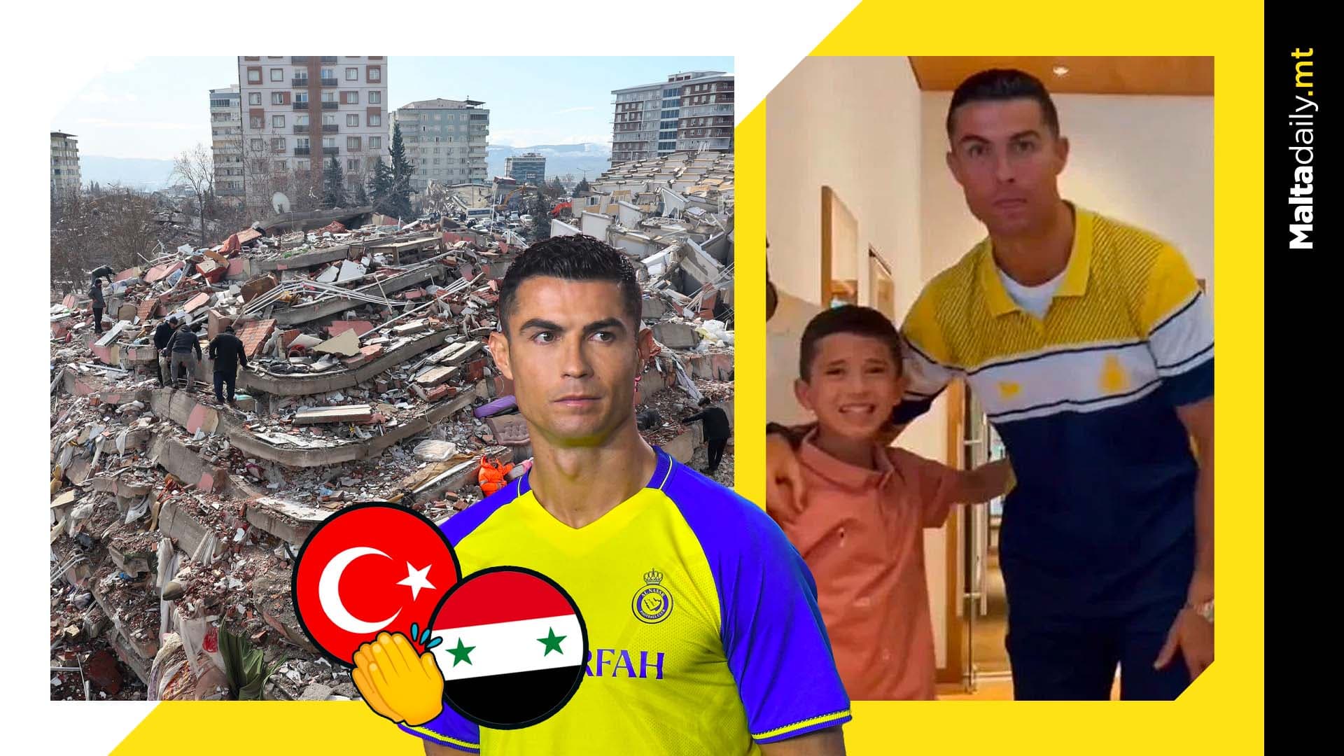 Ronaldo sends plane full of supplies to Turkey and Syria