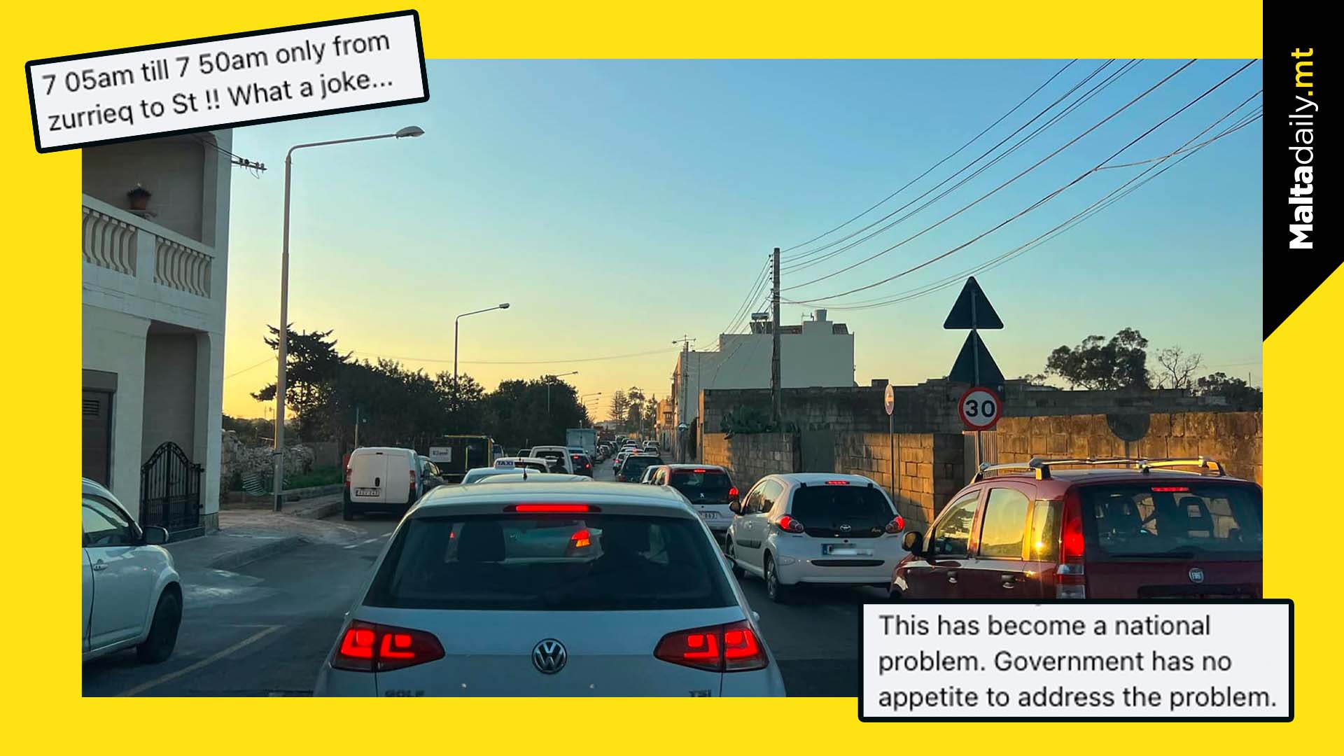 Massive traffic to and from airport due to lane closure