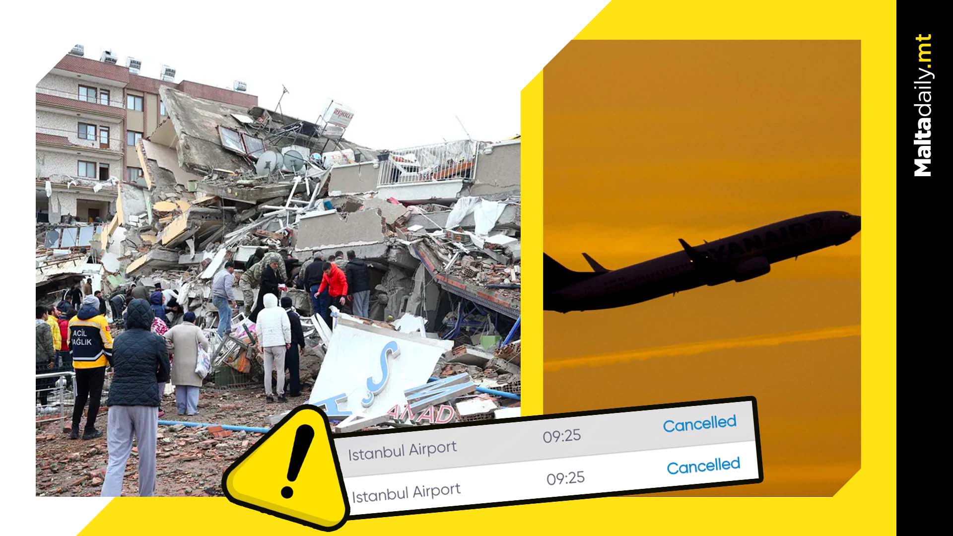 Flights to Istanbul cancelled as country struggles with earthquake