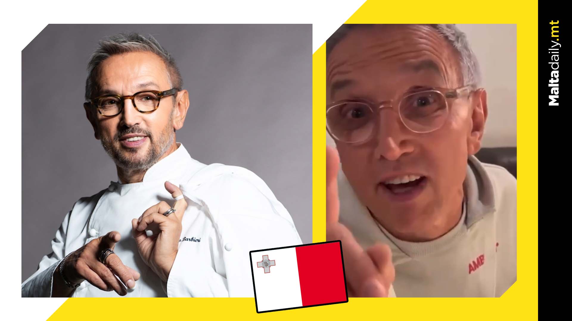 World renowned Italian chef Bruno Barbieri dines in Malta