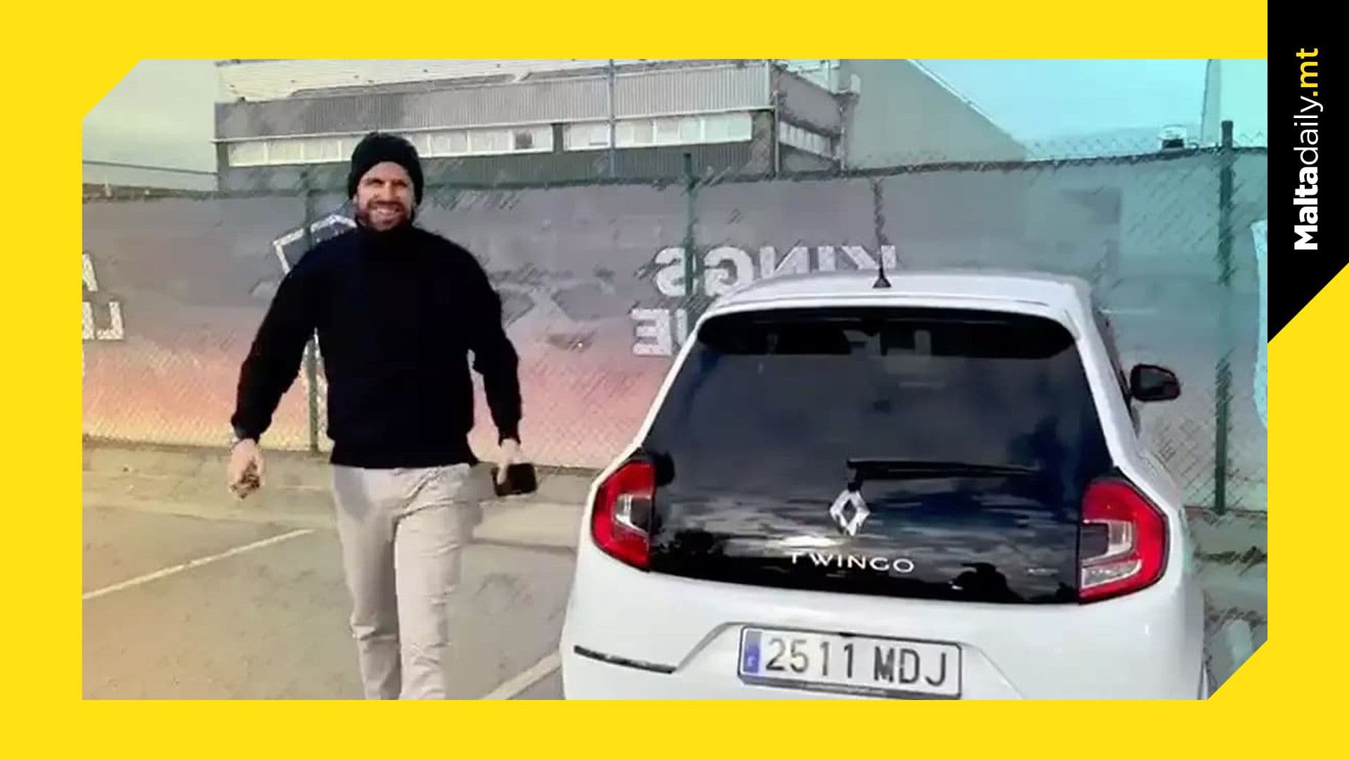Piqué claps back at Shakira diss track by showing up for work in Renault Twingo