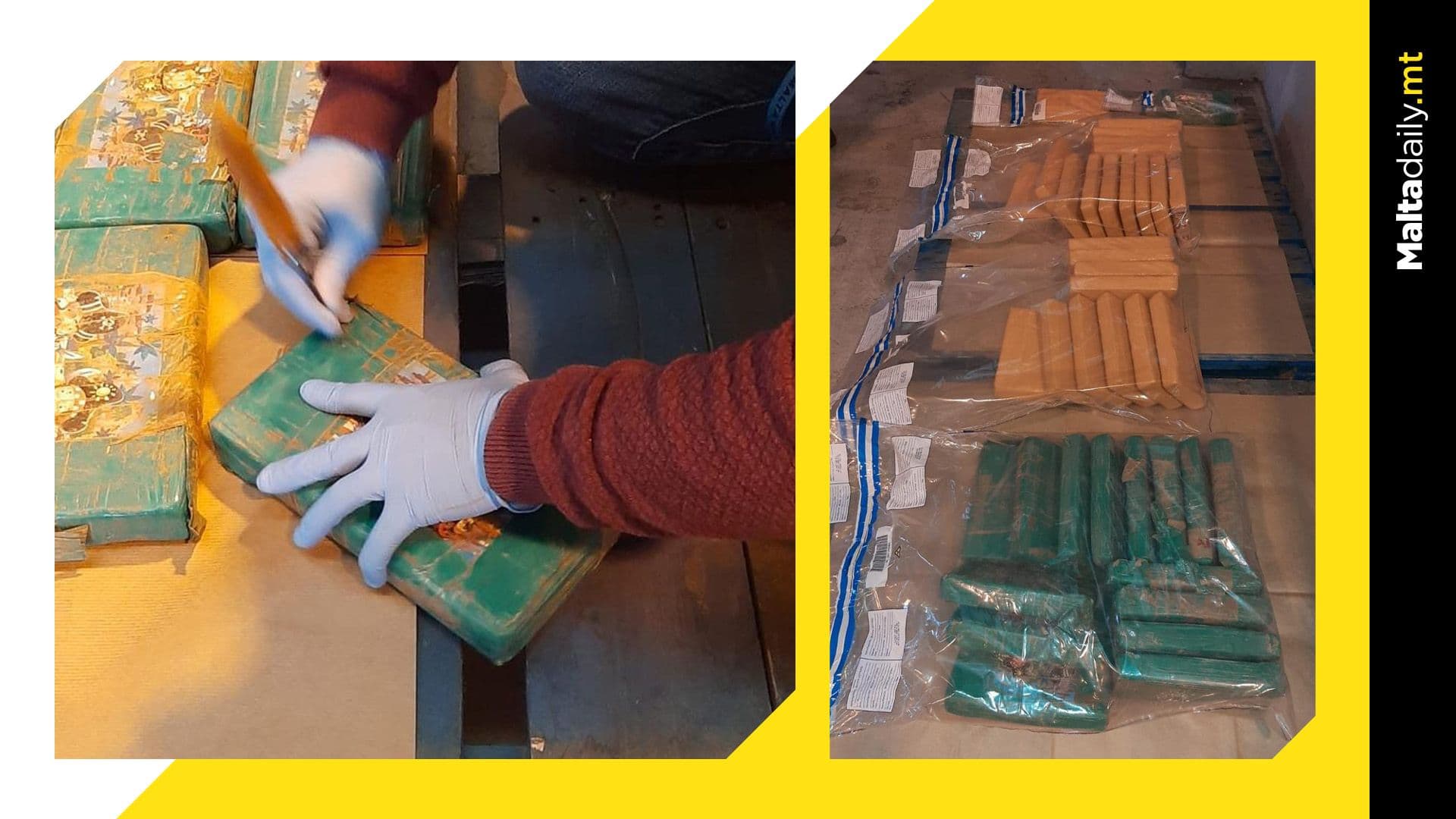 Customs Malta bust 40 kilograms of cocaine coming from Puerto Rico