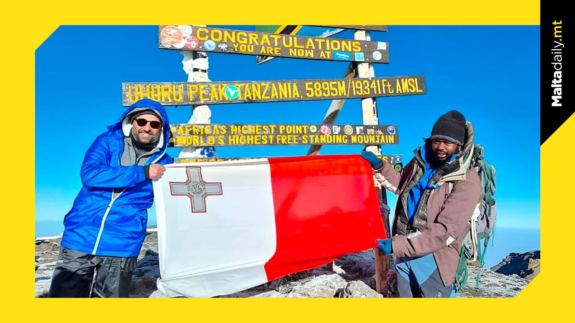 Labour MP Alex Muscat successfully climbs Mount Kilimanjaro for charity