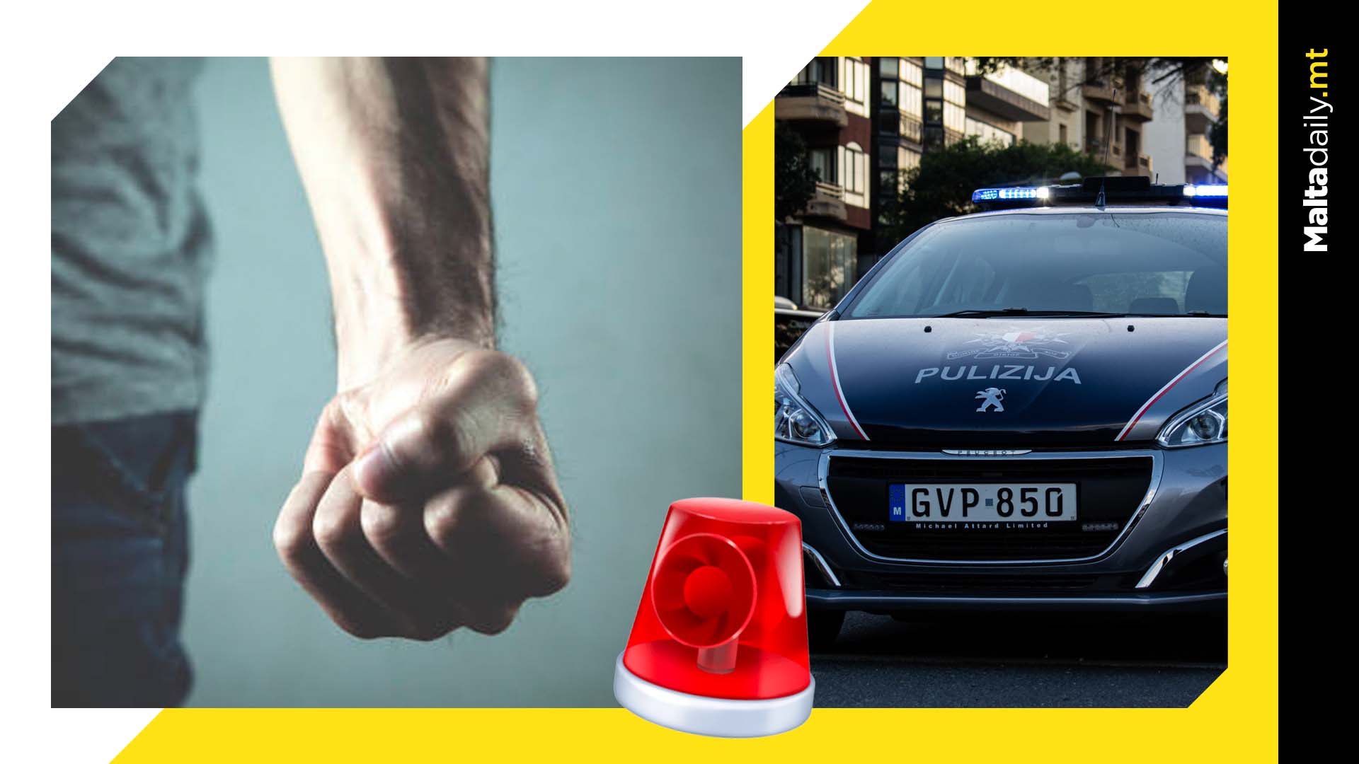 Man reports argument in police station with injuries to his face