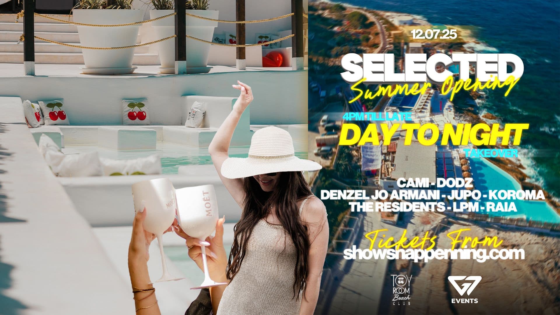 ‘SELECTED’ Summer Opening at Toy Room Beach Club This Saturday