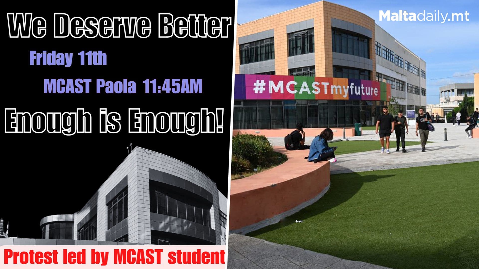 MCAST Students to Protest Ongoing Unresolved Agreement