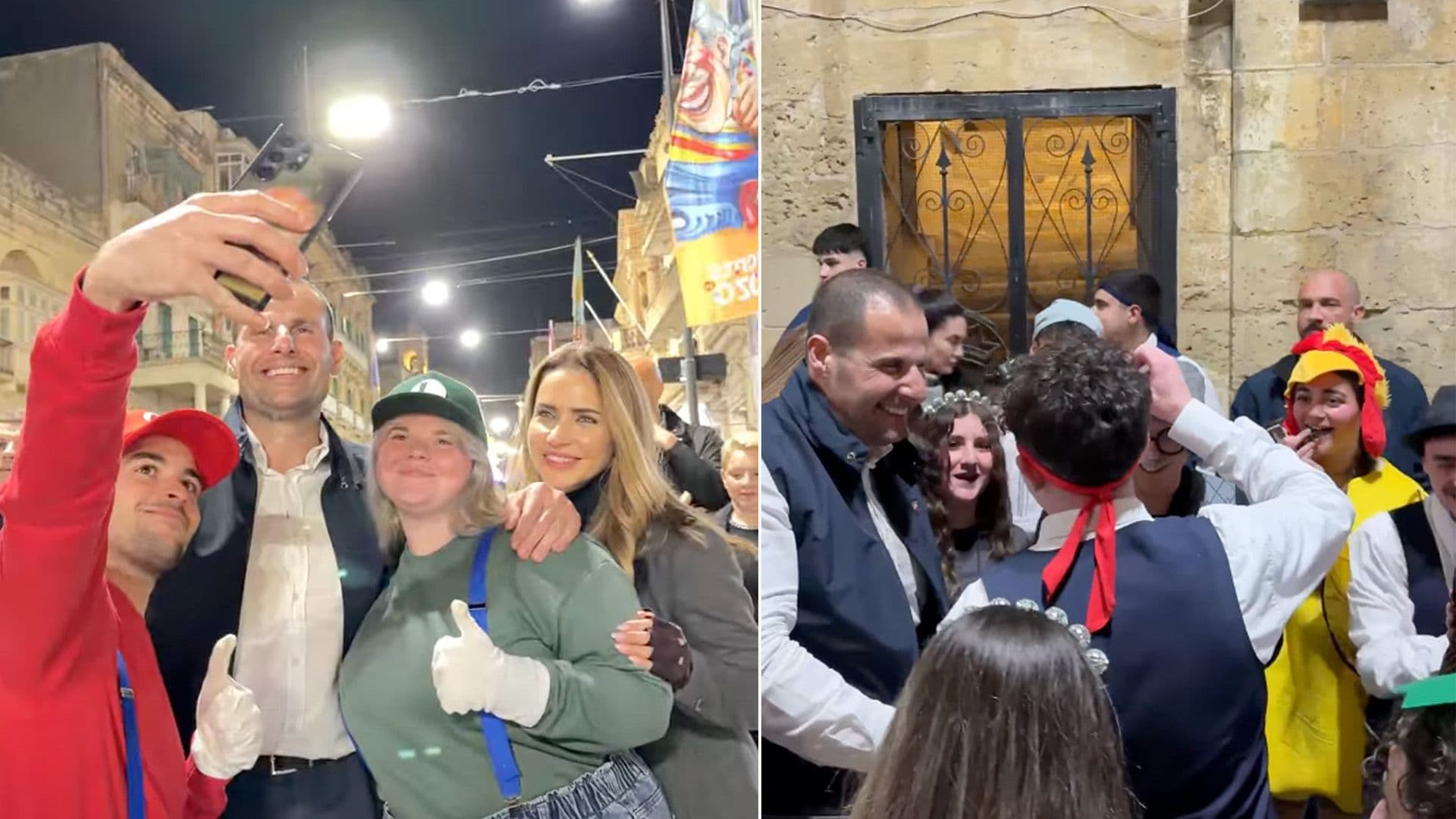 Robert & Lydia Abela Join CHildren’s Carnival Parade In Victoria, Gozo