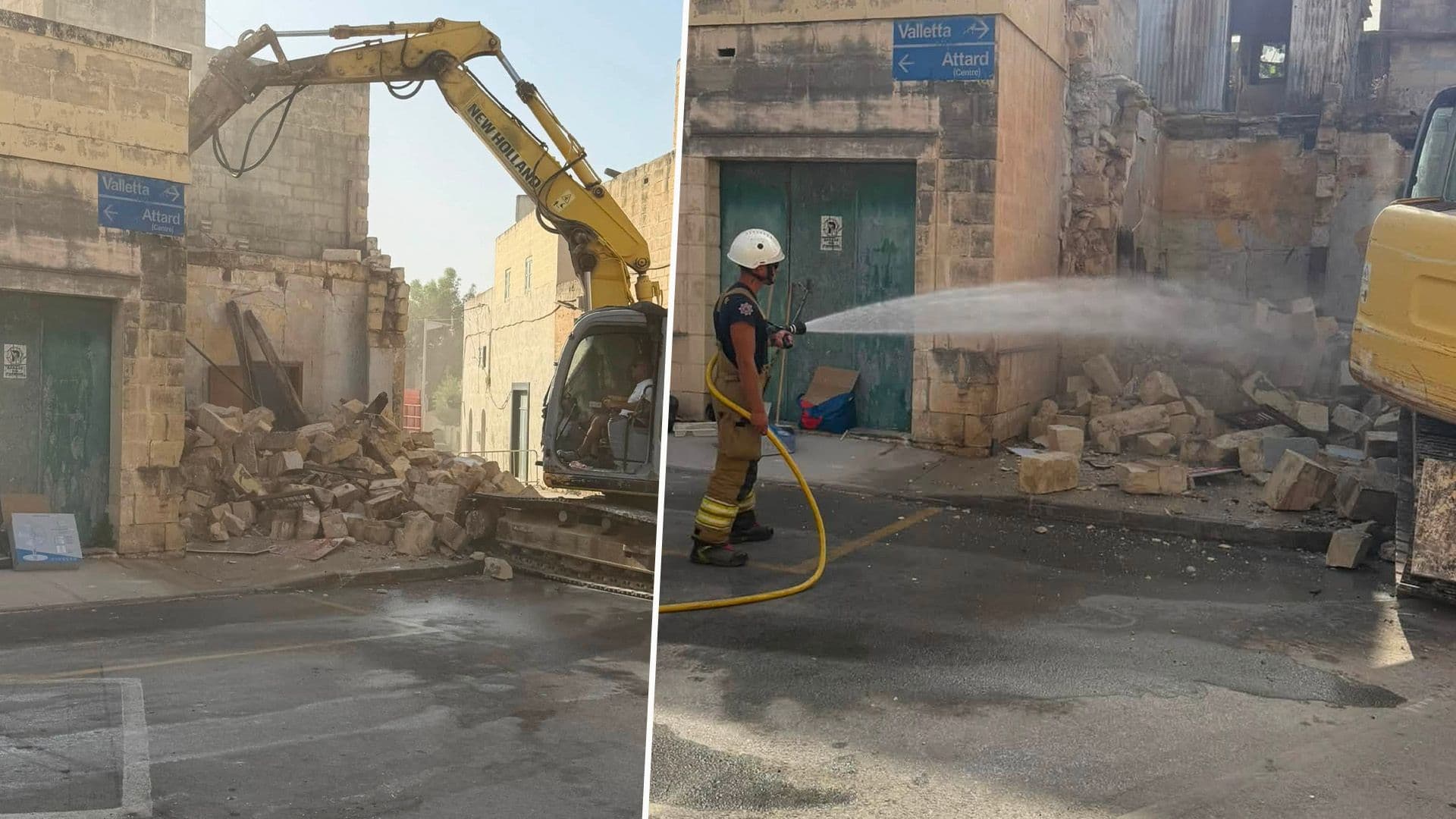 Crashed Car In Abandoned Ħ’Attard Building Officially Removed