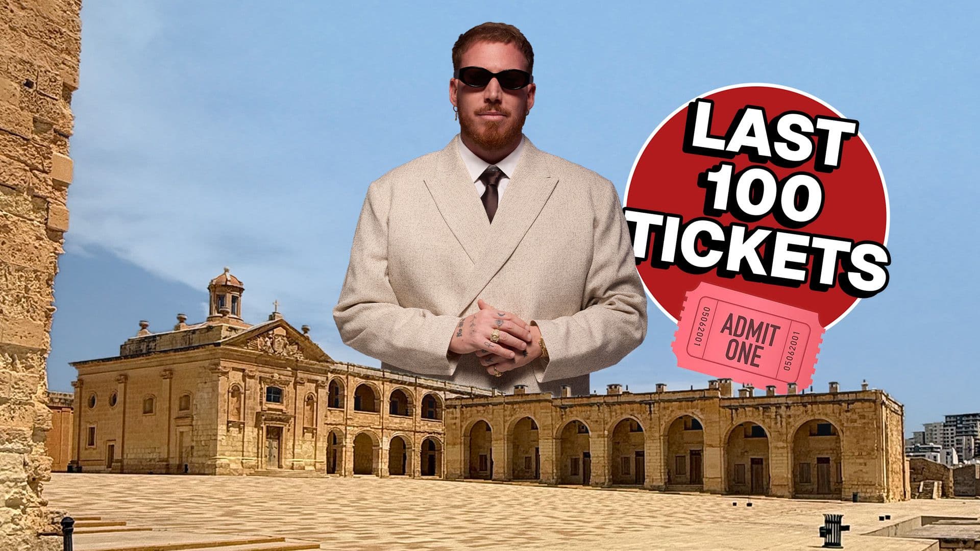Last 100 Tickets For HUGEL’s Massive Show At Fort Manoel On August 29th