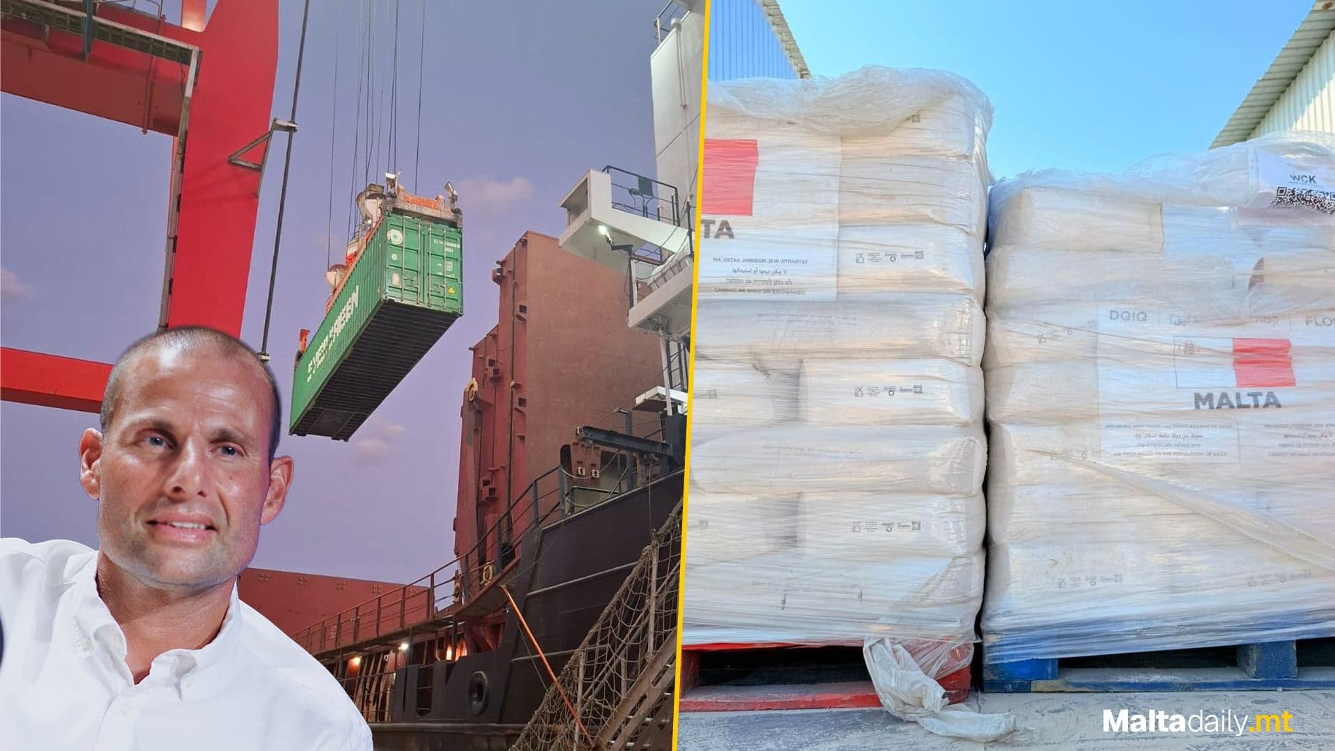250 Tonnes Of Flour Sent From Malta To Gaza