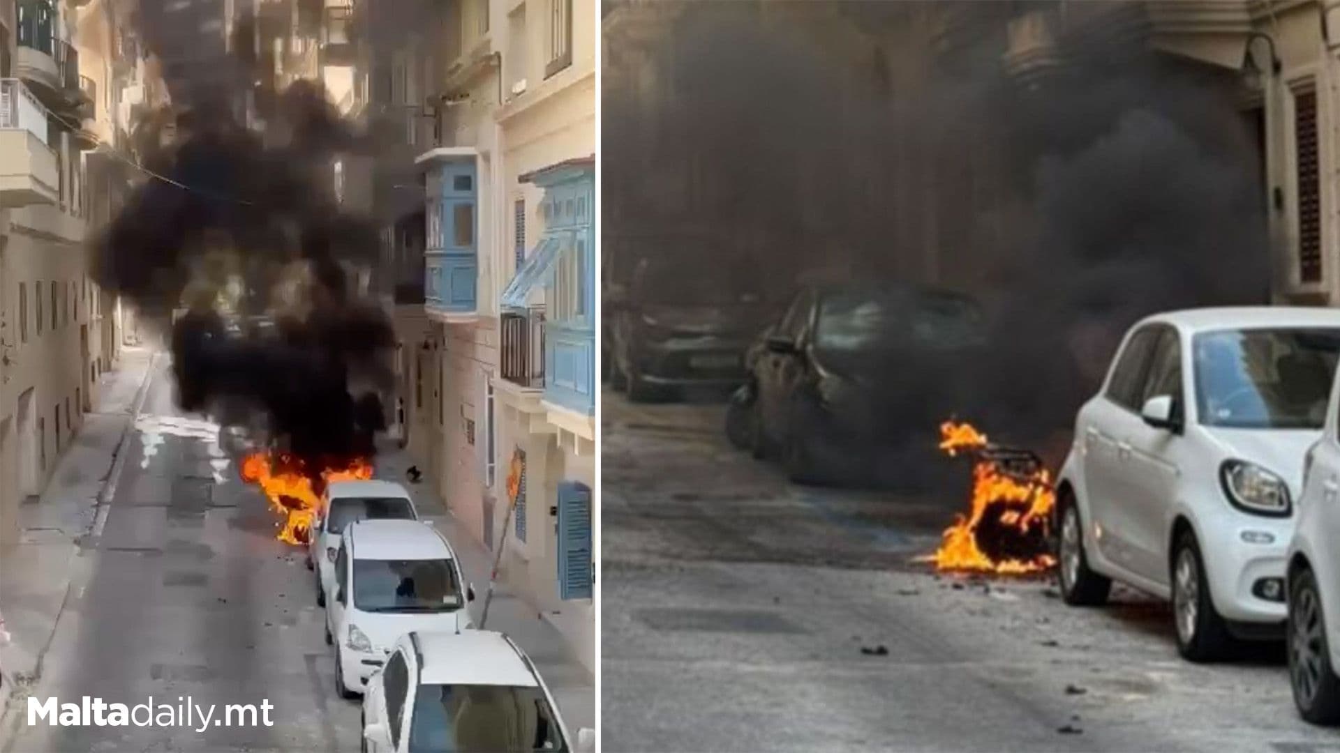 Electric Bike Catches Fire In Sliema