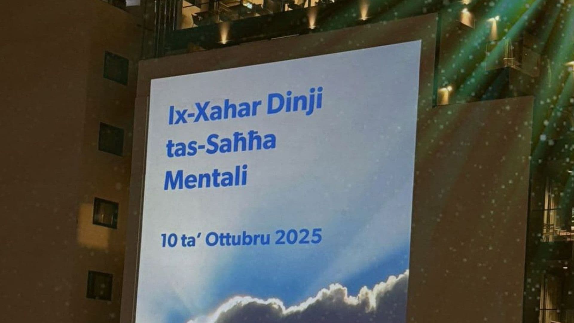 Paceville Lights Up For World Mental Health Month