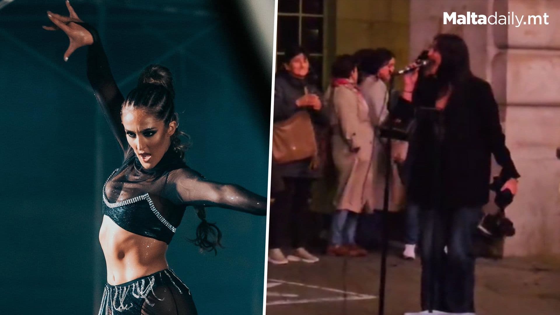 Michela Agius Takes Over Piccadilly Circus With Impromptu Busking