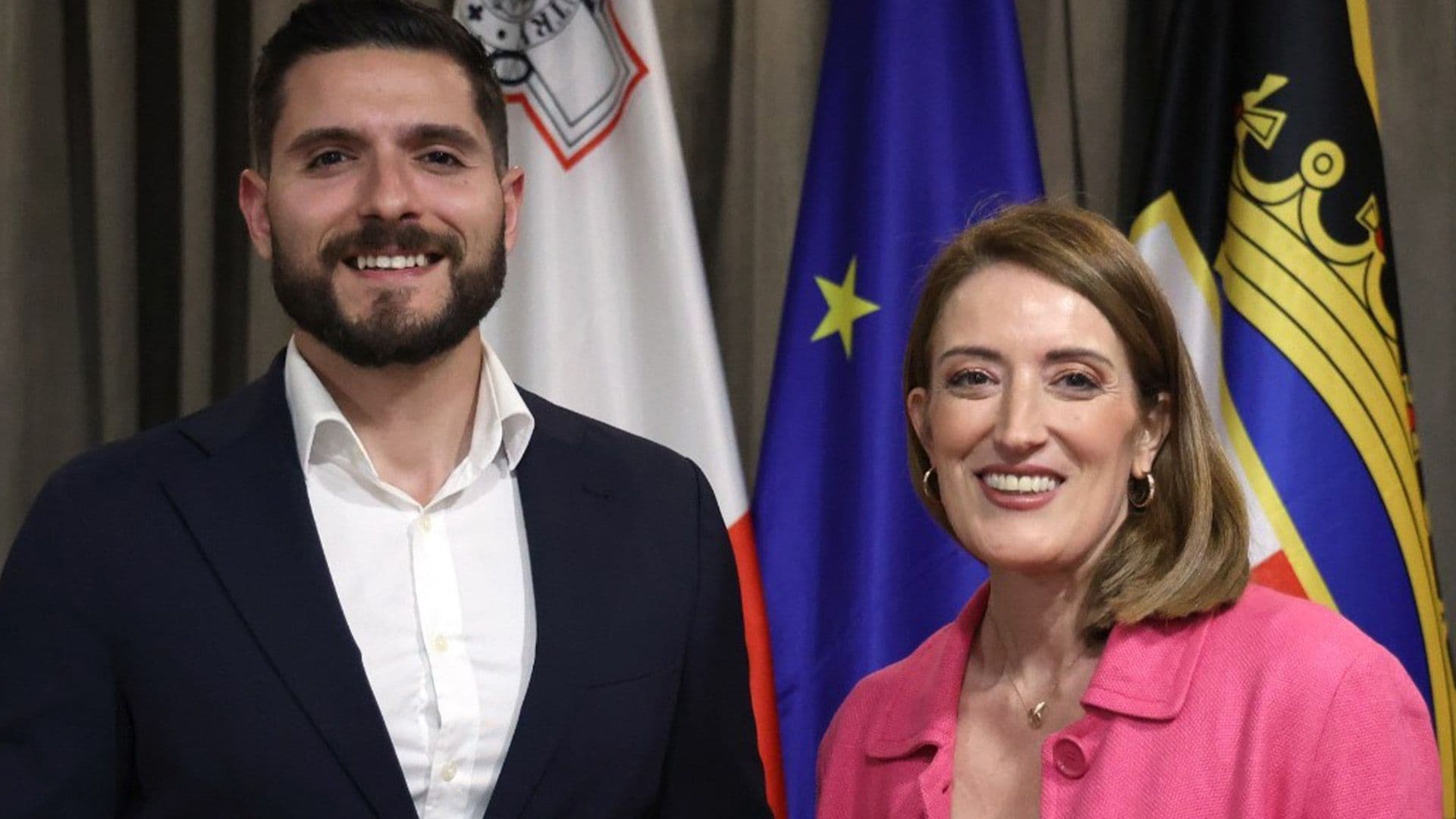 EP President Roberta Metsola Meets PN Leader Alex Borg
