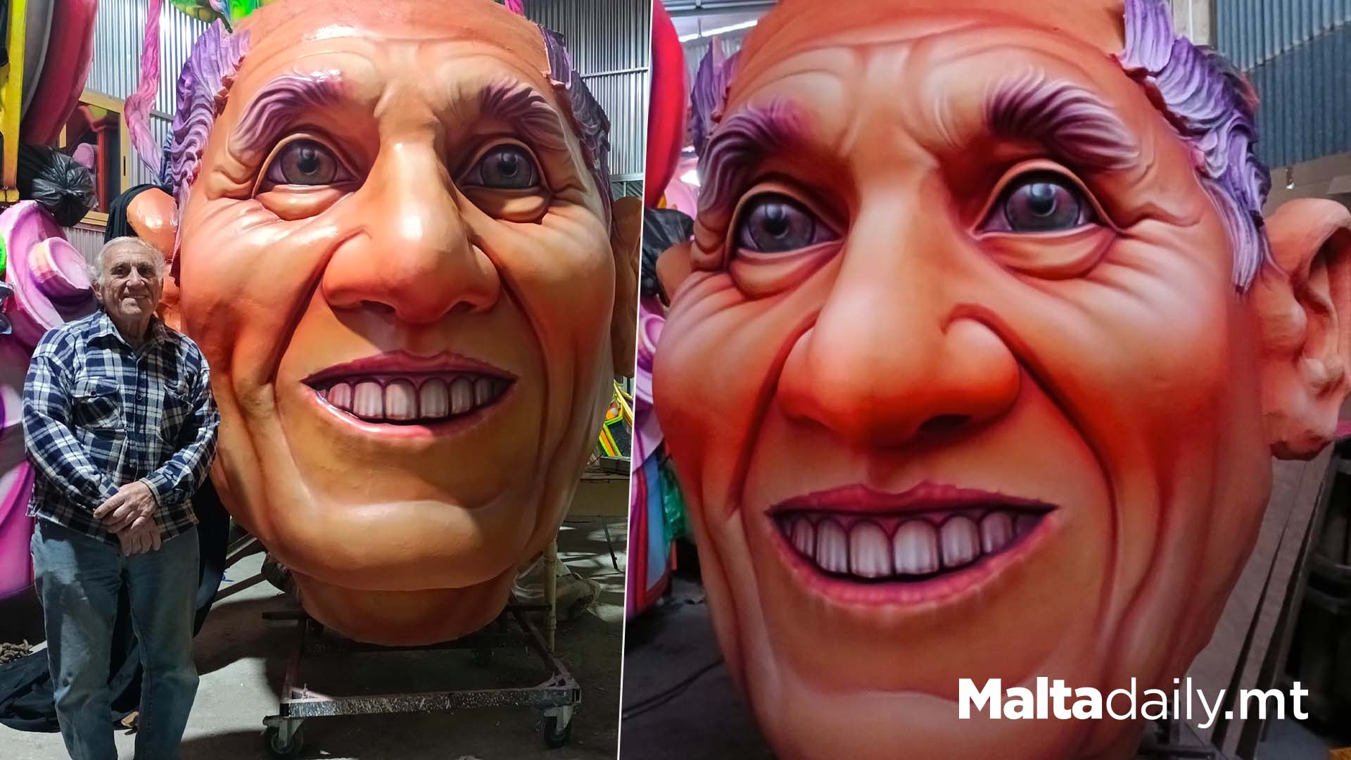 Gozo Carnival Company Float Dedicated To Founder