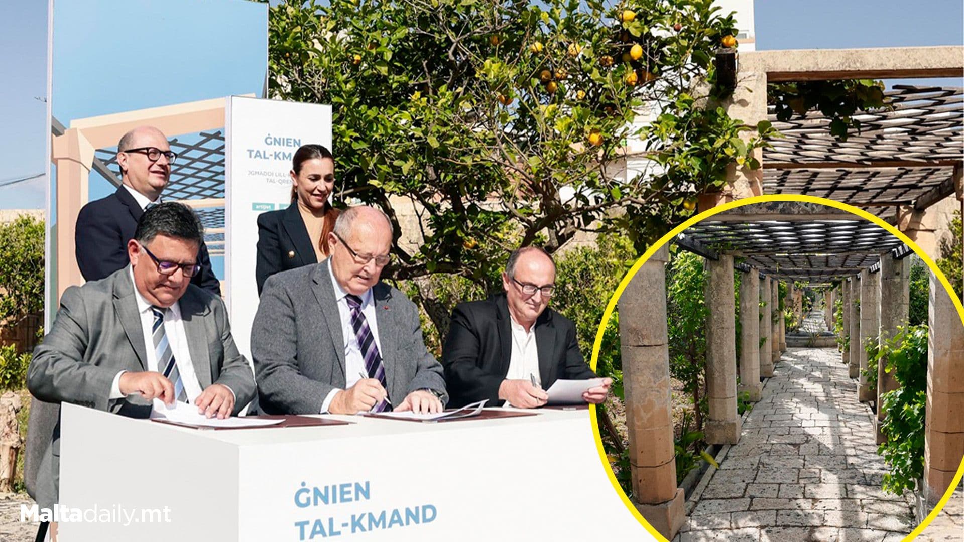 Ġnien Tal-Kmand In Qrendi Handed Over To Qrendi Local Council