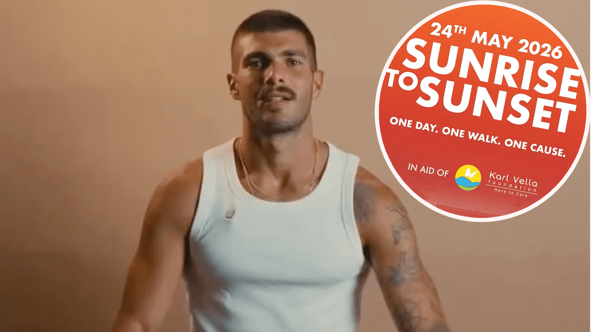 Marcus Grima Announces Sunrise To Sunset Walk In Aid Of Karl Vella Foundation