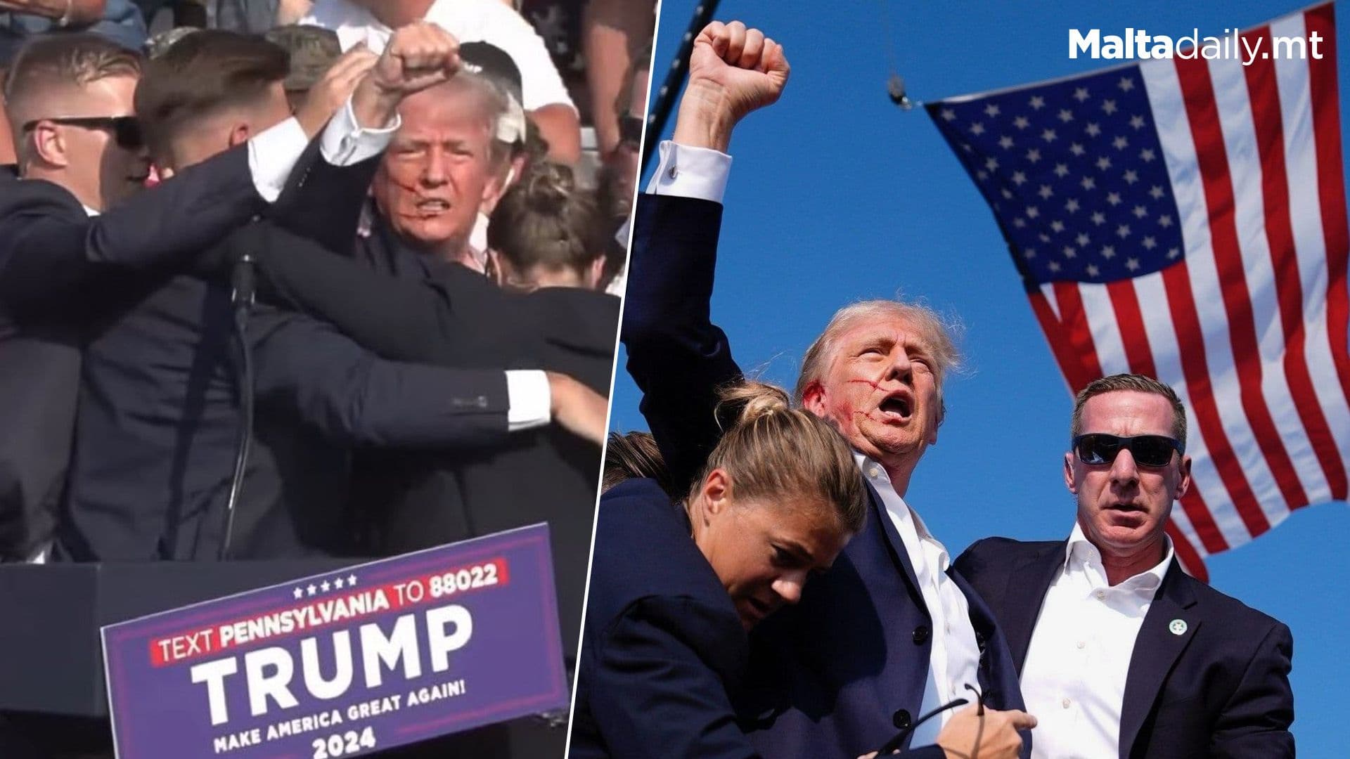 BREAKING : Donald Trump Shot At Pennsylvania Rally