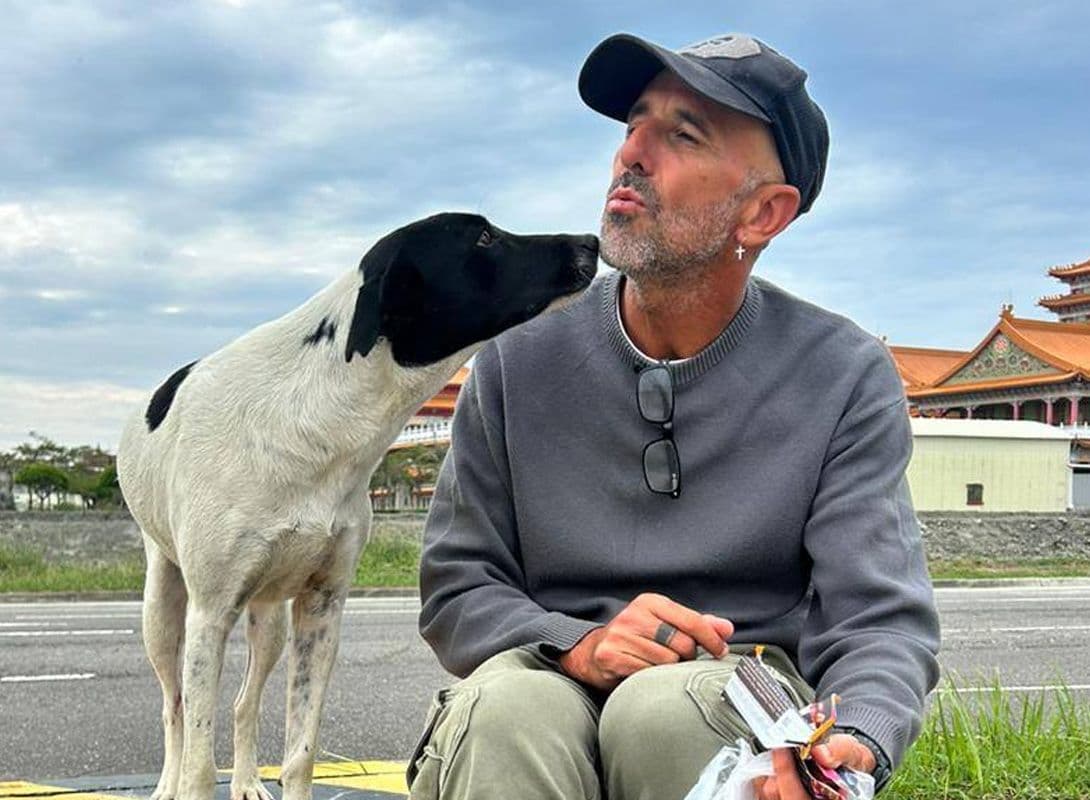 AFTER 229 HOURS OF RACING, FABIO SPITERI FEEDS STRAY DOGS