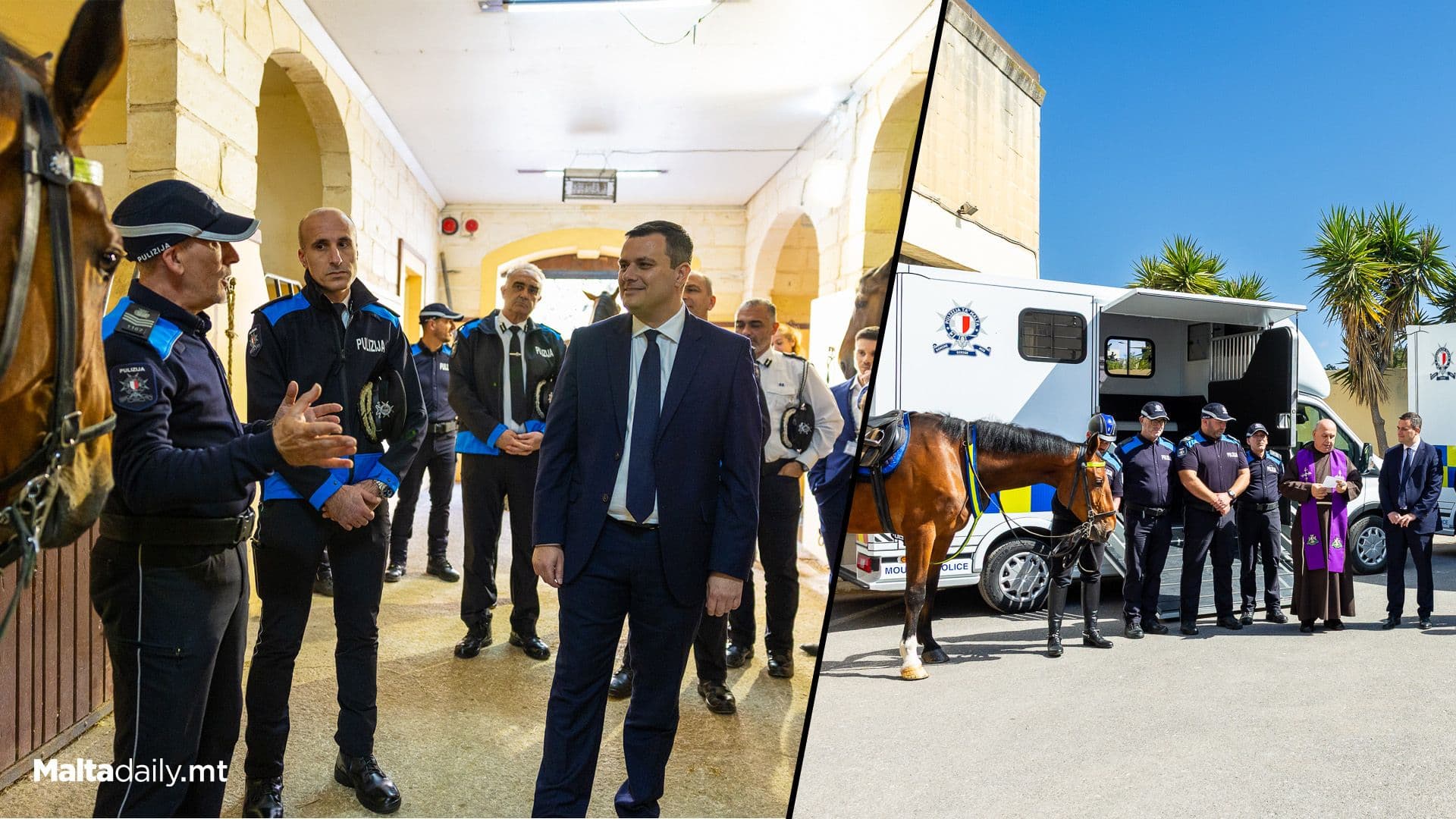 Two New Horses & Carriers As Part Of Investment In Police’s Mounted Section