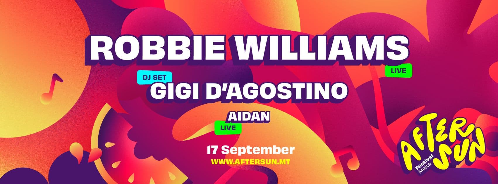Robbie Williams Returns to Malta at New Aftersun Festival