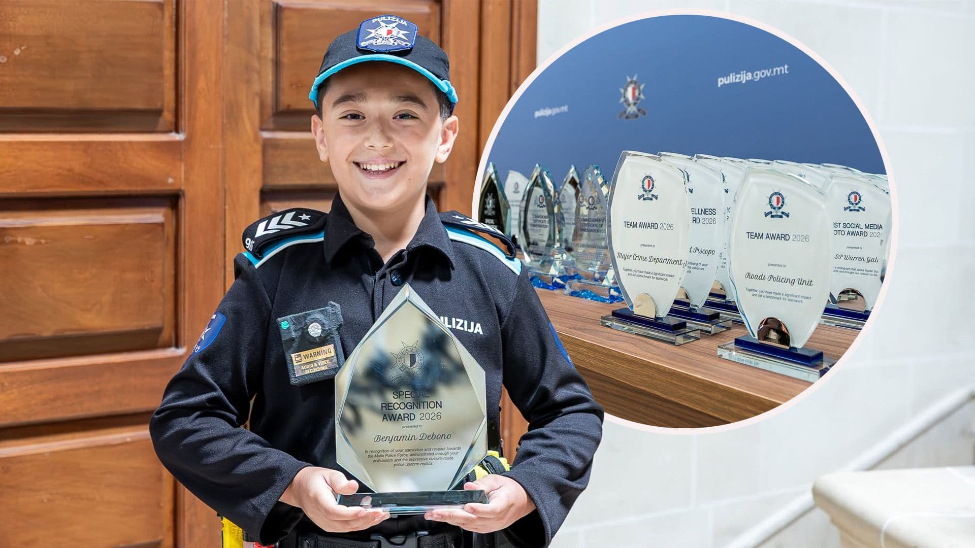 9 Year Old Boy Wins Special Recognition Award During Yearly Police Awards 2026
